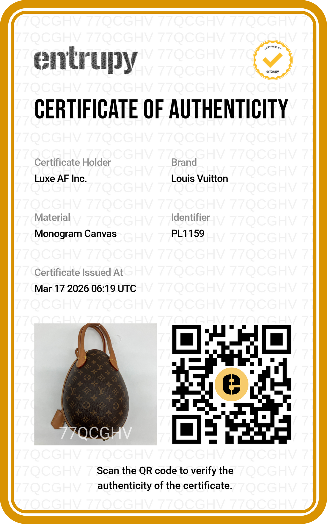 Louis Vuitton Monogram Canvas And Leather Handle Egg Bag LV2205