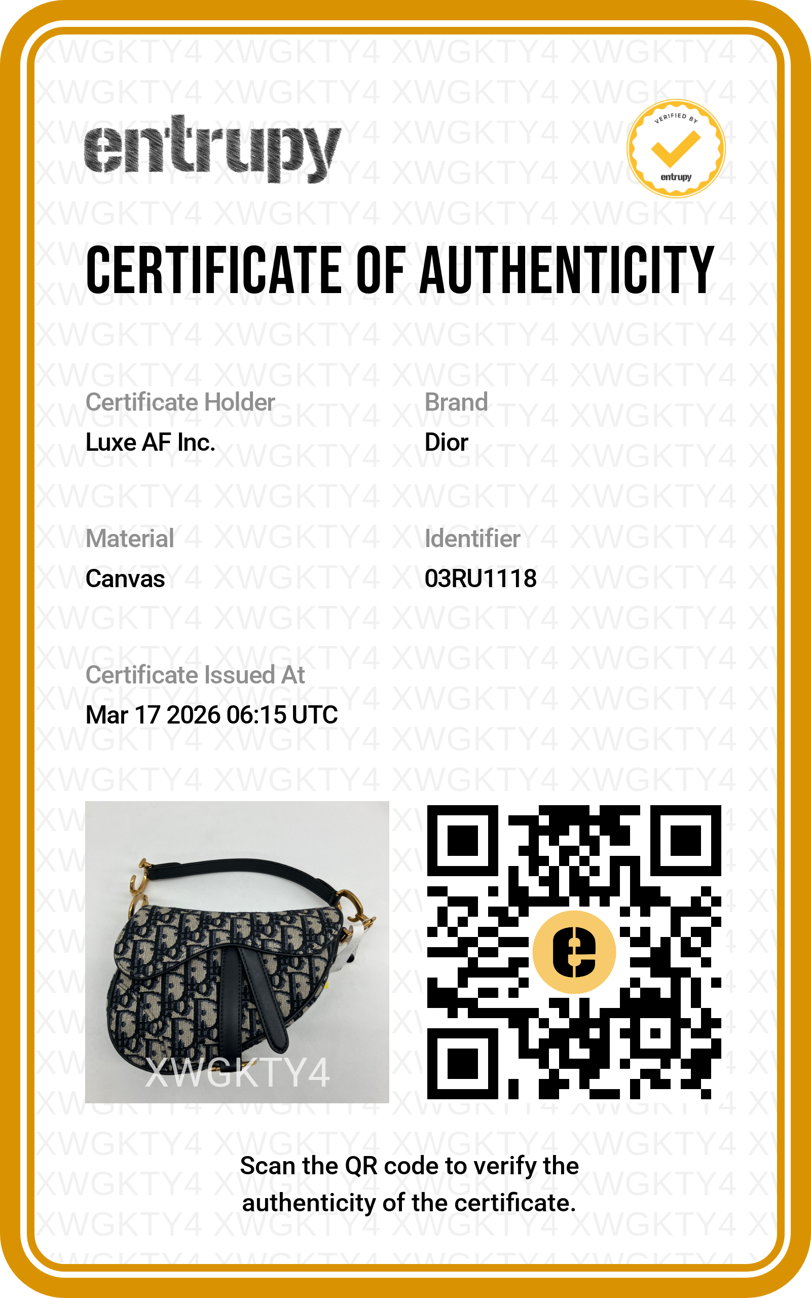 Christian Dior Oblique Black Jacquard Saddle Bag DR573