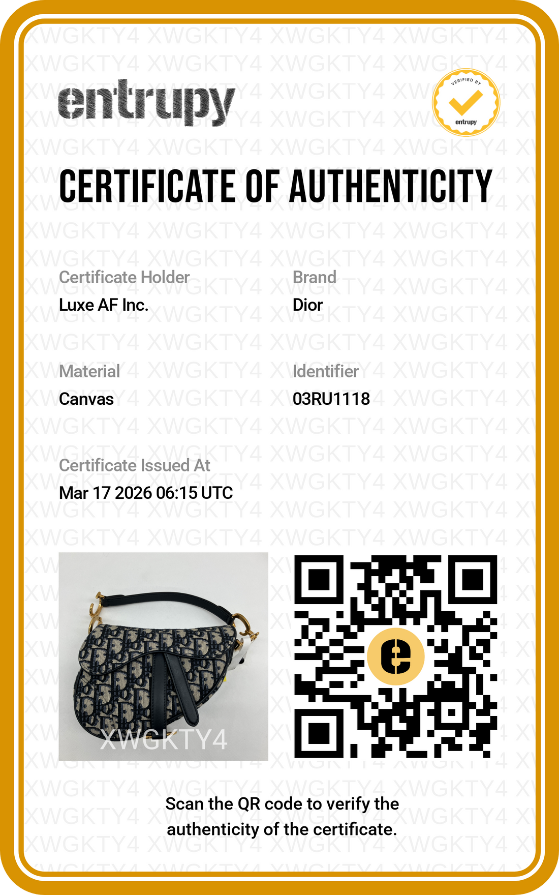 Christian Dior Oblique Black Jacquard Saddle Bag DR573
