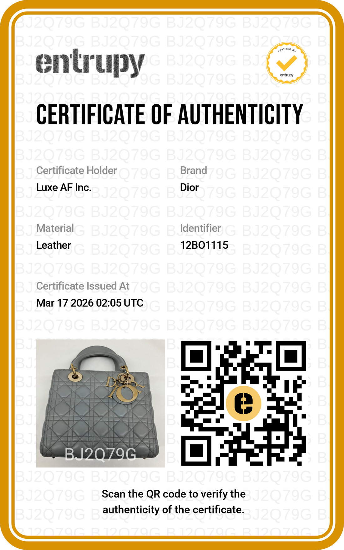 Christian Dior Lady Dior Grey Cannage Leather Handle Bag With Gold Charms DR590