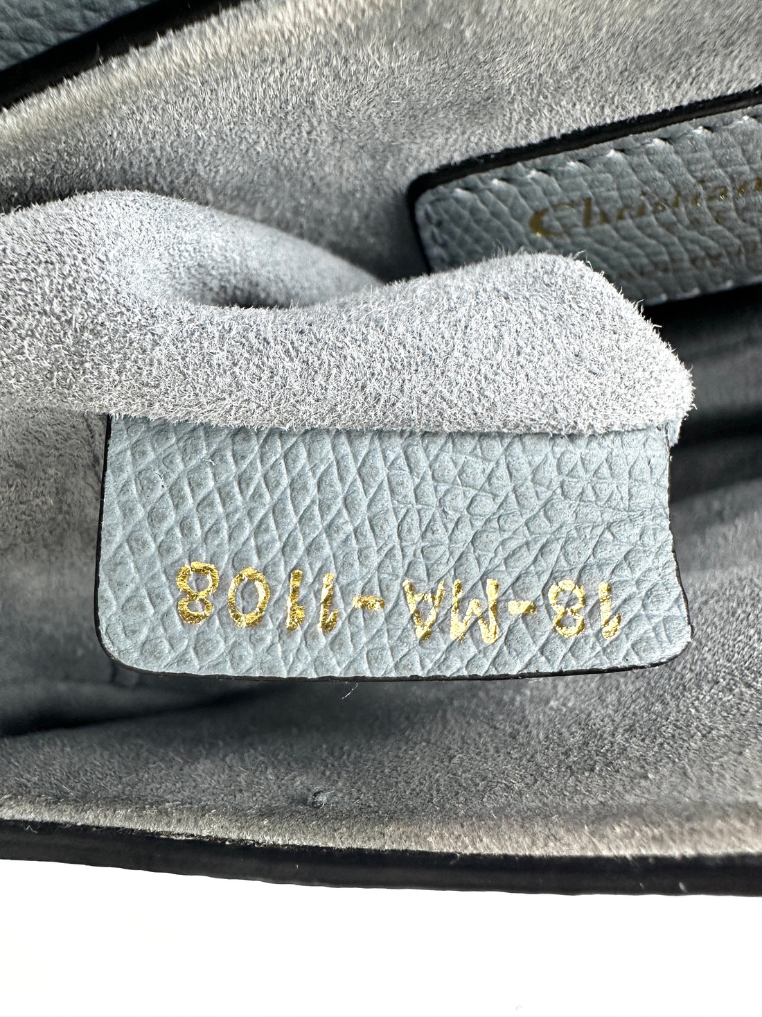 Christian Dior Blue Leather Small Size Saddle Bag DR575