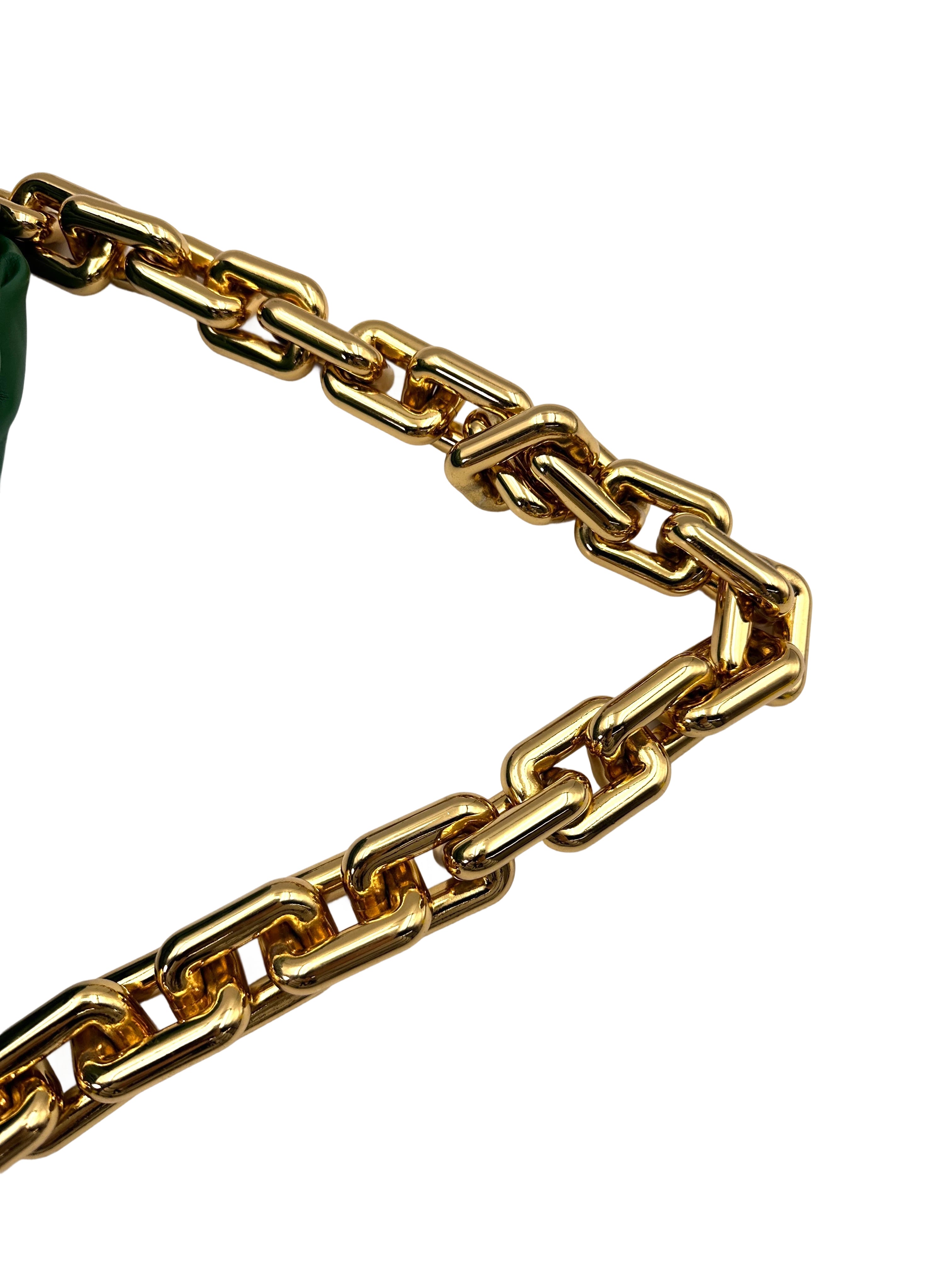 Bottega Veneta Grenn Chain Pouch With Gold Hardware BV111