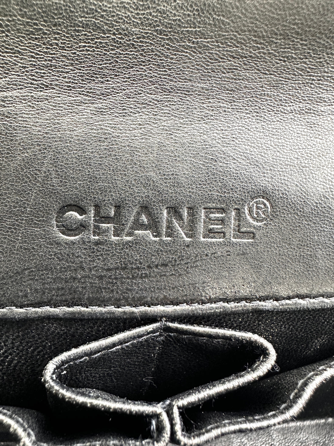 Chanel Chocolate Bar Black Quilted Leather Flap Bag(64***53) CC1578