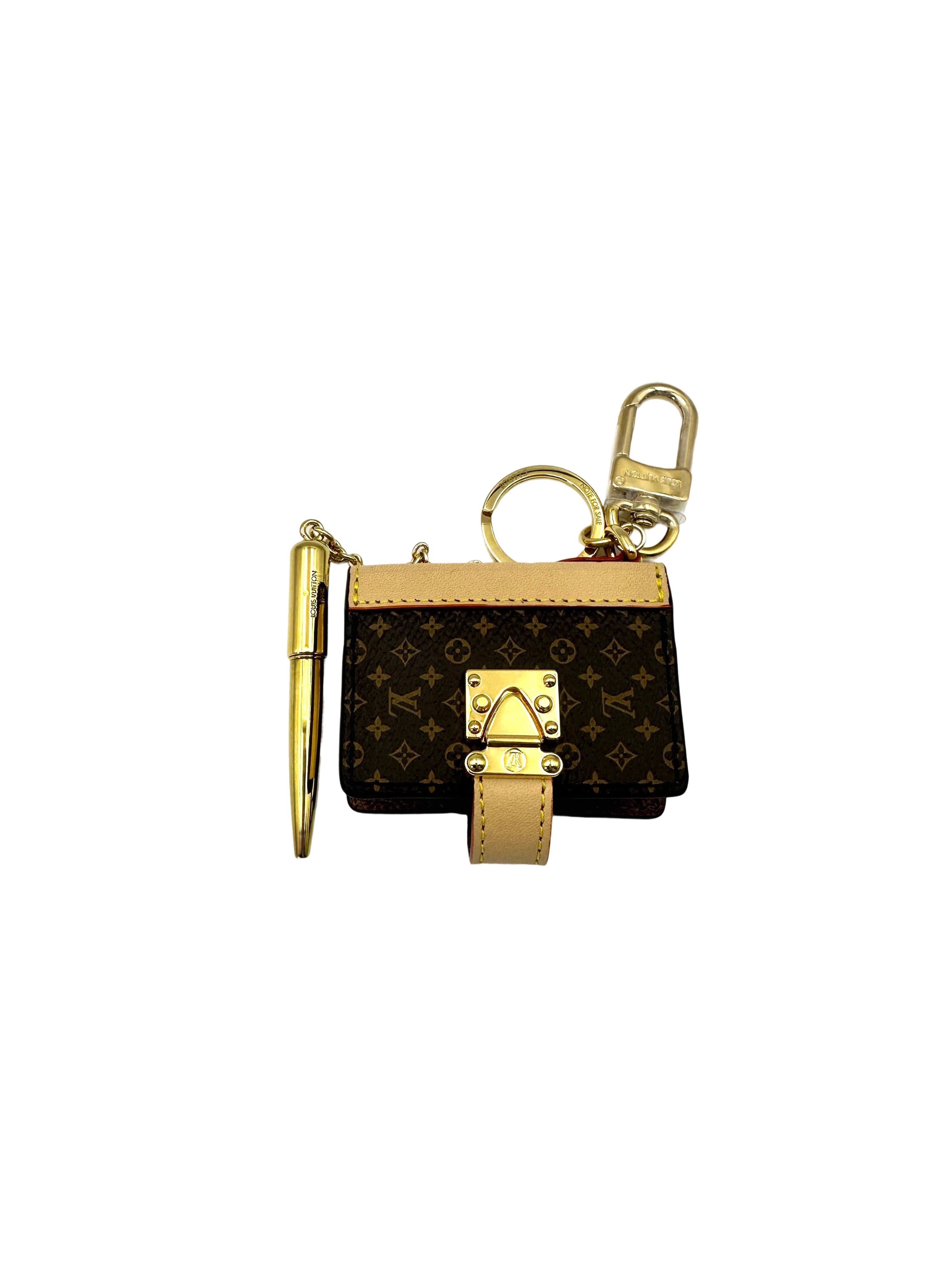 Louis Vuitton Monogram LV Book Key Ring Bag Charm LV2209