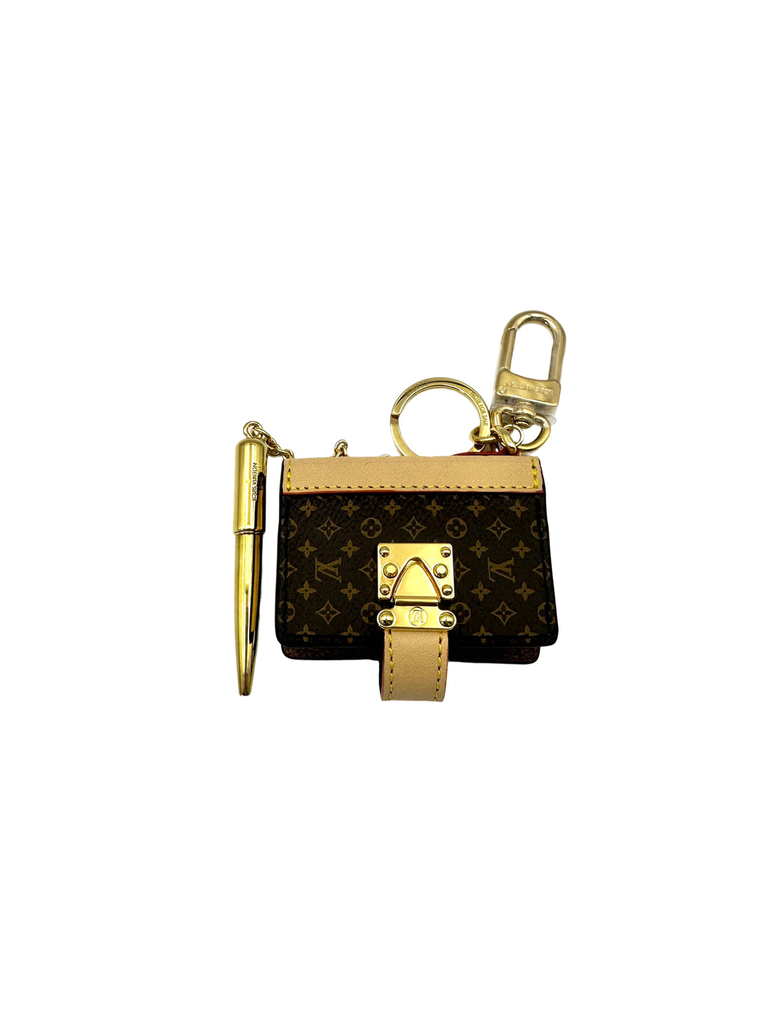 Louis Vuitton Monogram LV Book Key Ring Bag Charm LV2209