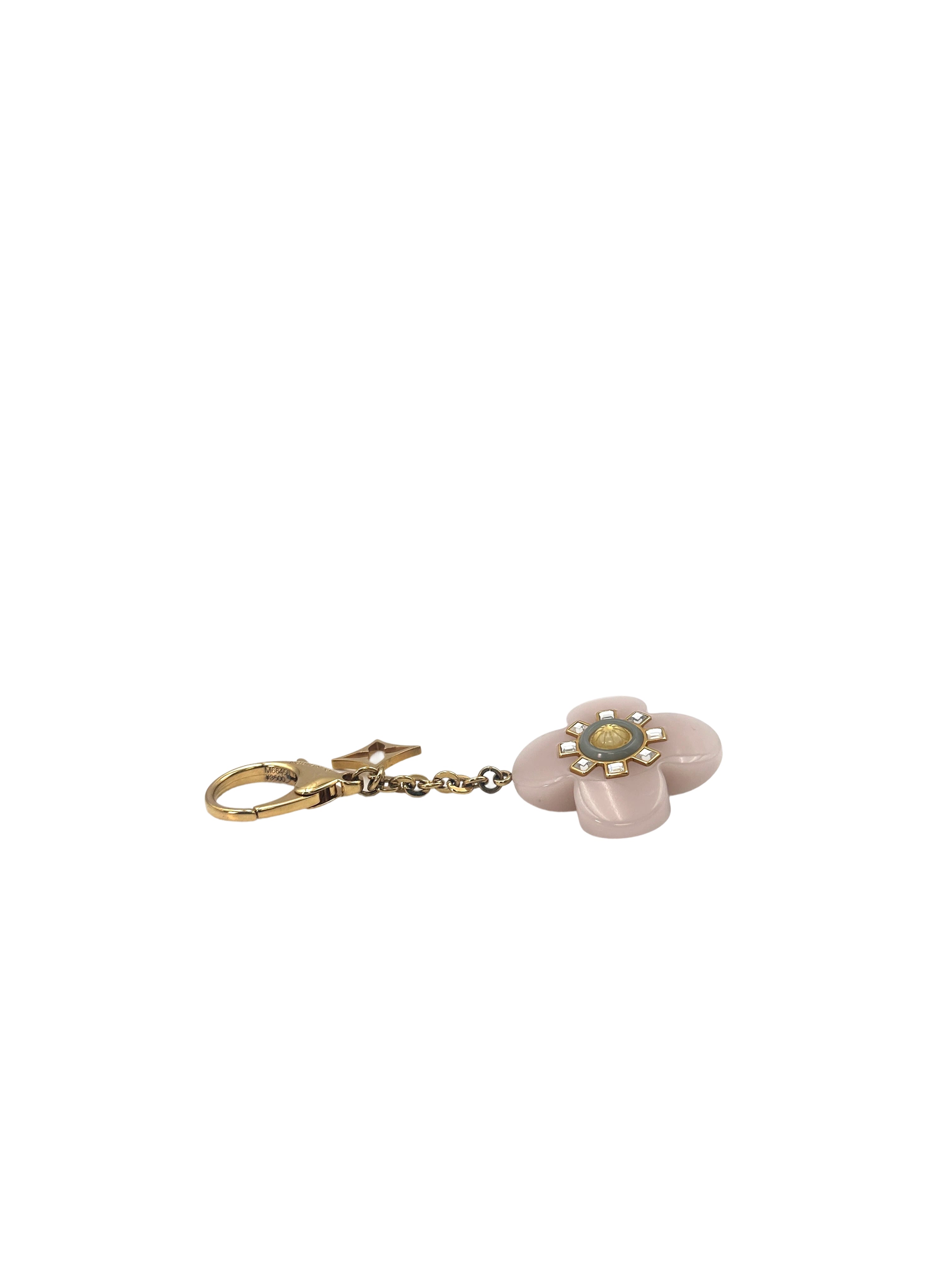 Louis Vuitton White Resin Flower Bag Charm LV2214