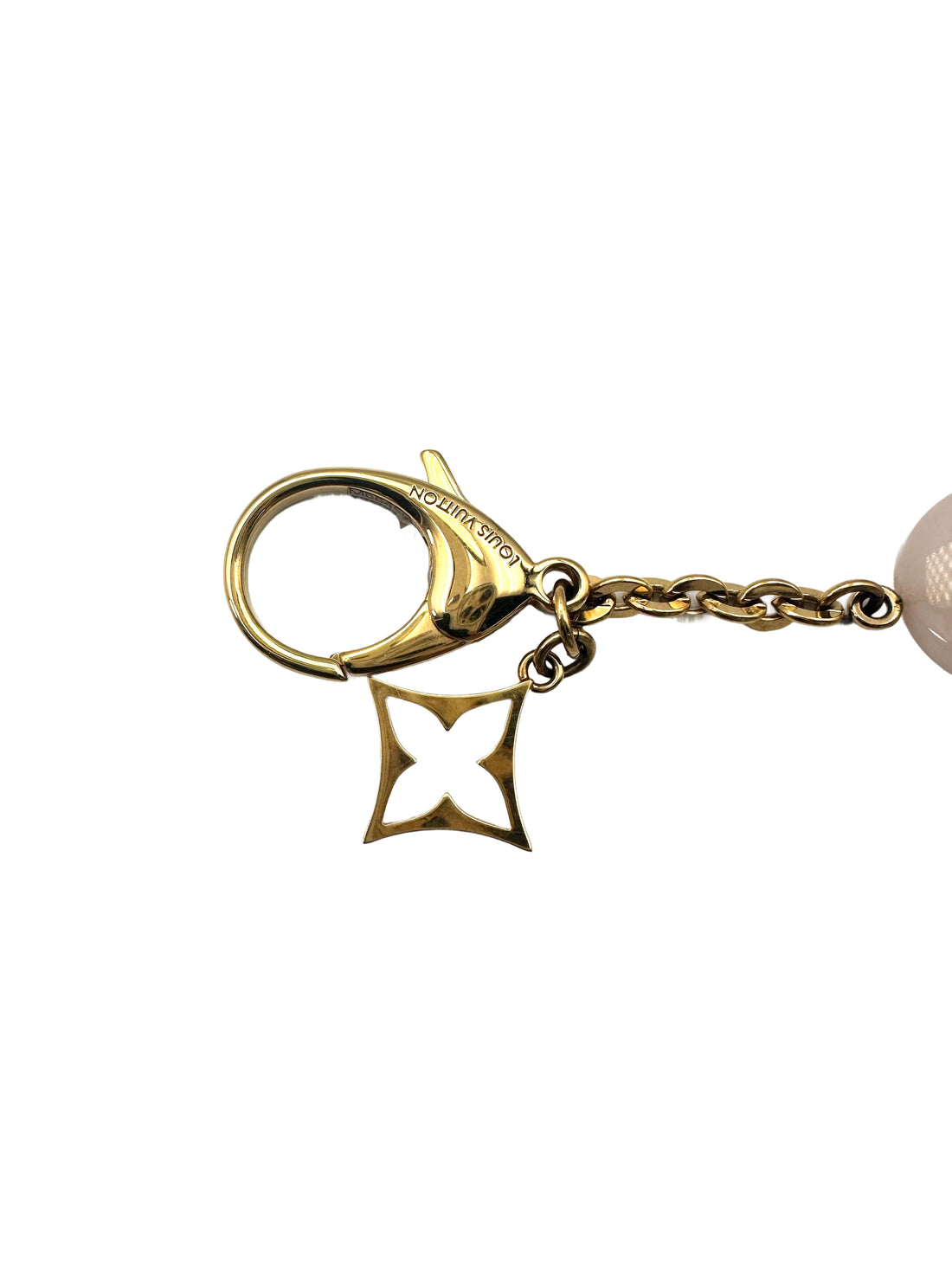 Louis Vuitton White Resin Flower Bag Charm LV2214