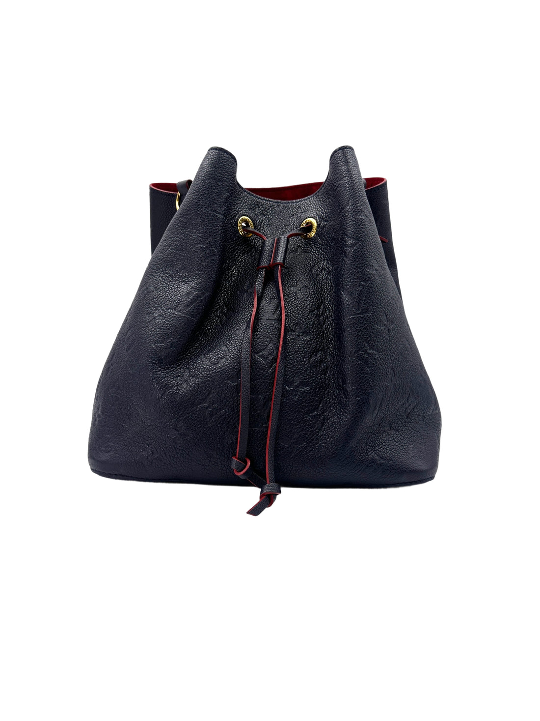 Louis Vuitton NeoNeo MM Black Monogram Empreinte Leather Bucket Bag LV2225