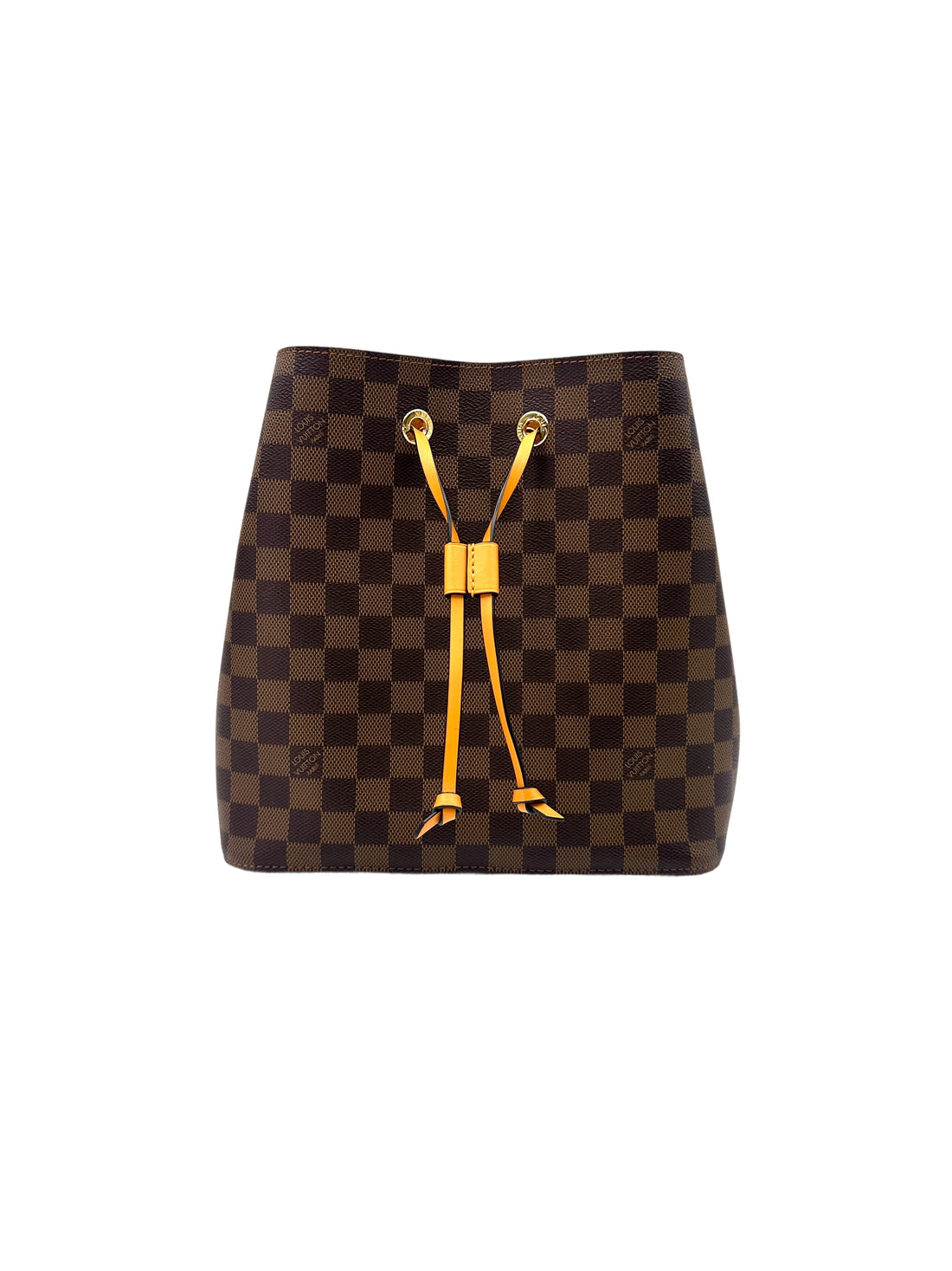 Louis Vuitton NeoNeo Monogram Canvas Bucket Bag With Brown Drawstring LV2224