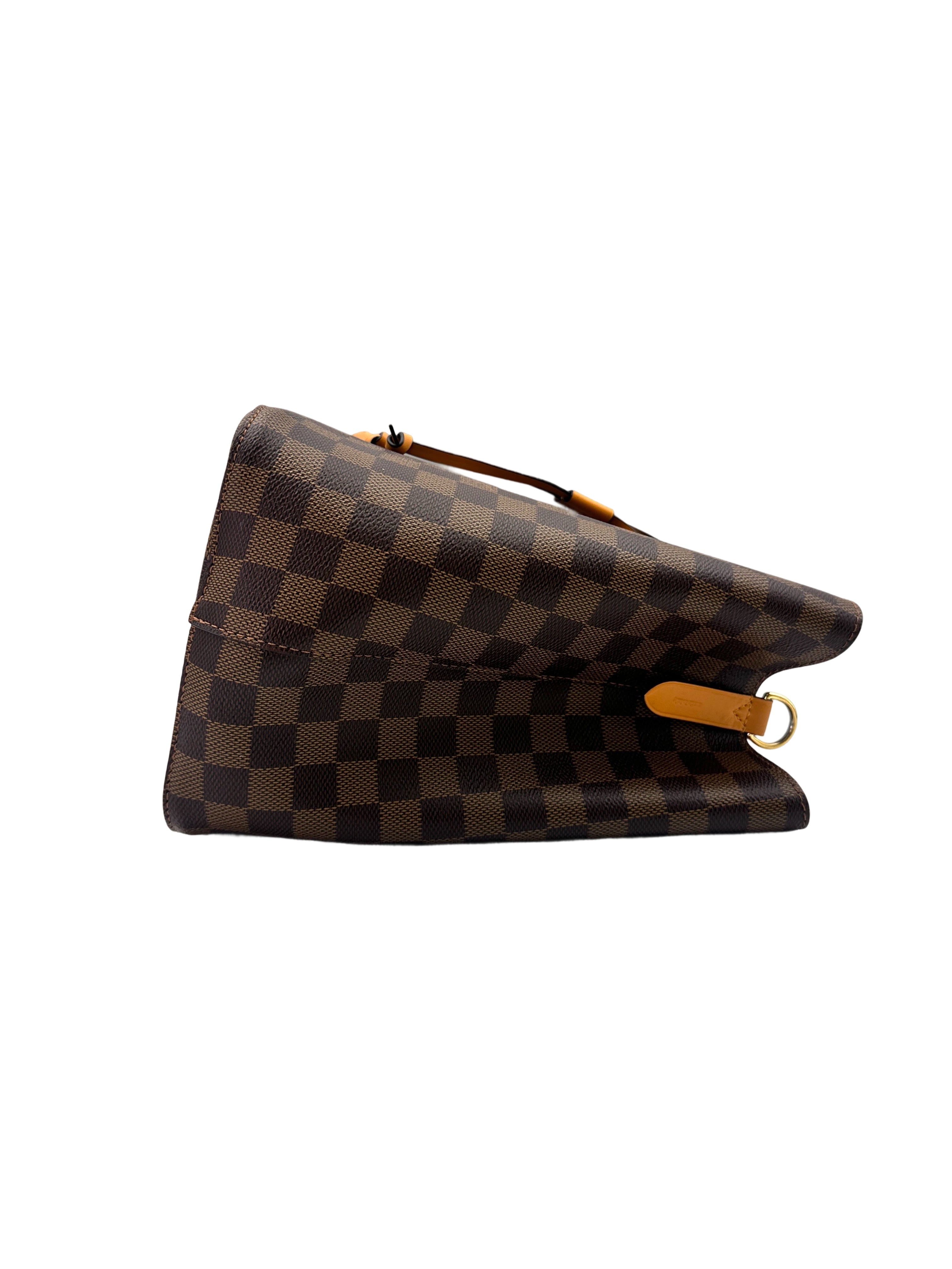 Louis Vuitton NeoNeo Monogram Canvas Bucket Bag With Brown Drawstring LV2224