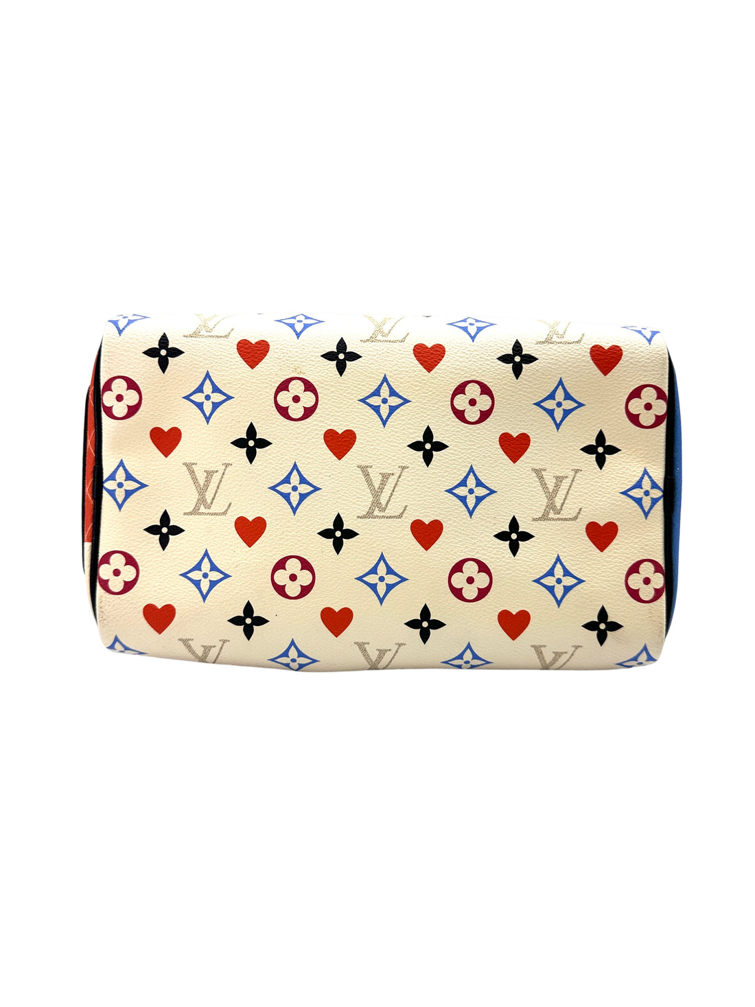 Louis Vuitton Game On Speedy25 White Multicolor Monogram Handle Bag LV2223
