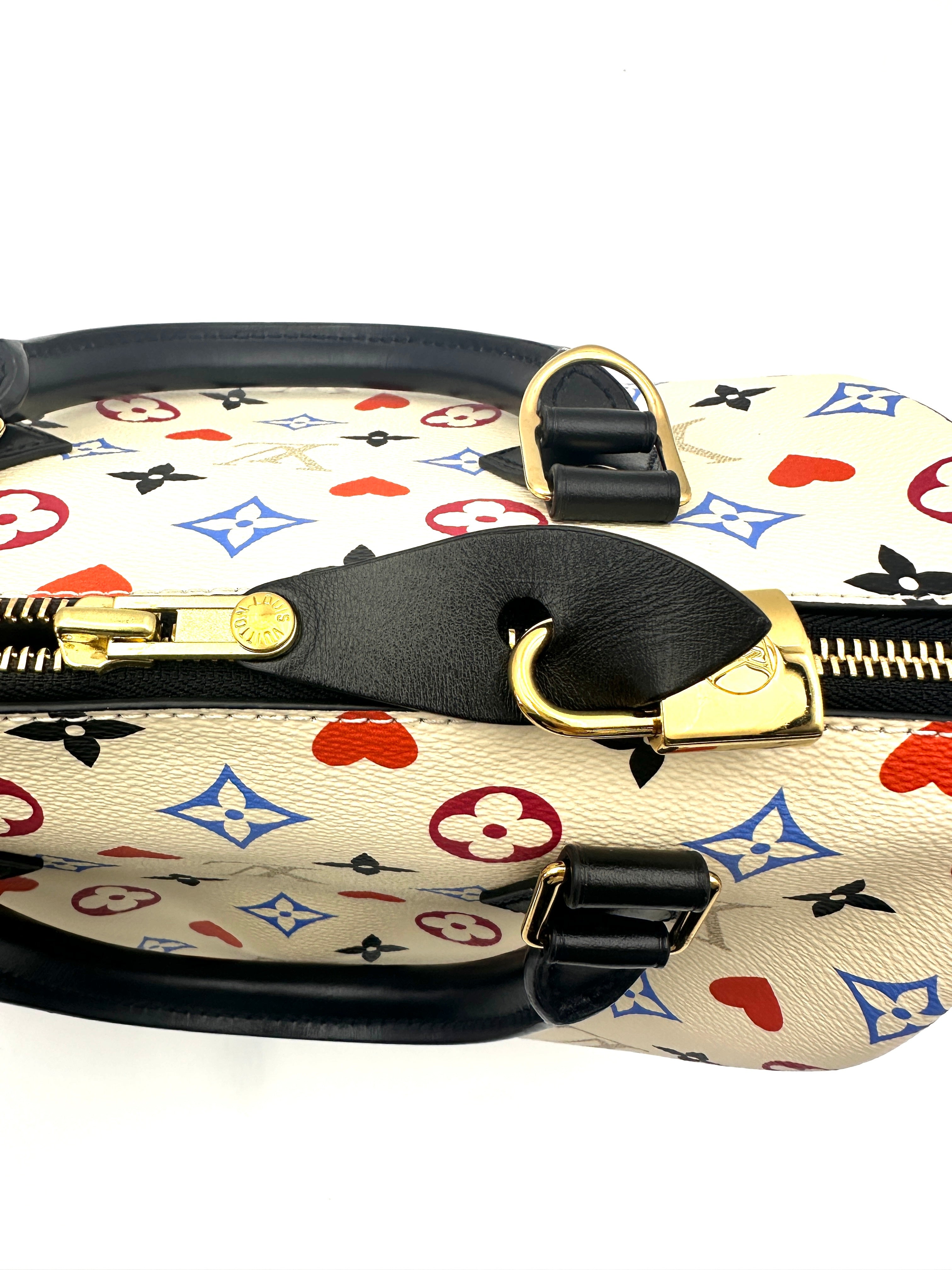 Louis Vuitton Game On Speedy25 White Multicolor Monogram Handle Bag LV2223