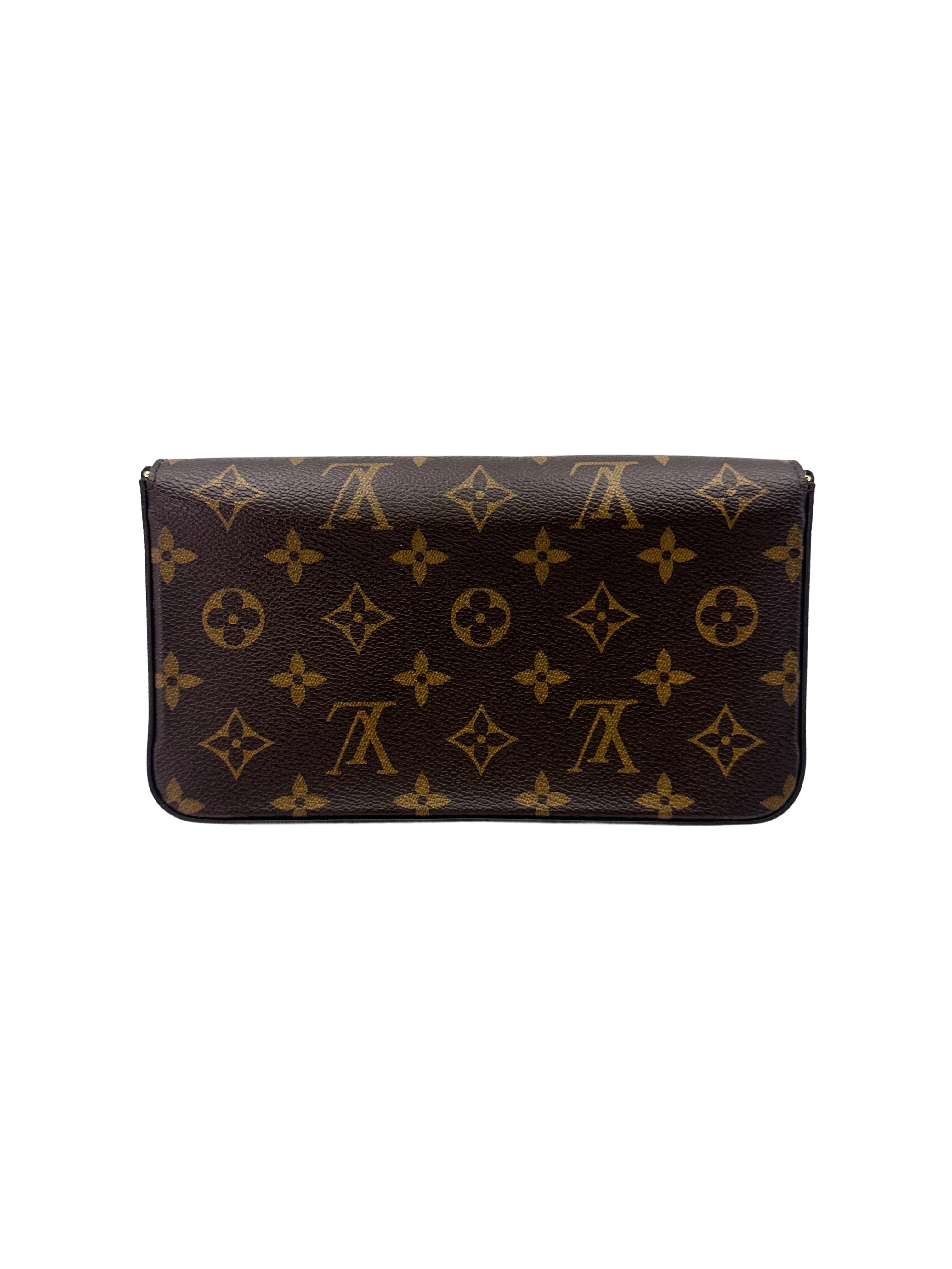 Louis Vuitton Monogram 2022 Christmas Animation "Chengdu" Pochette Felicie Chain Wallet LV2227