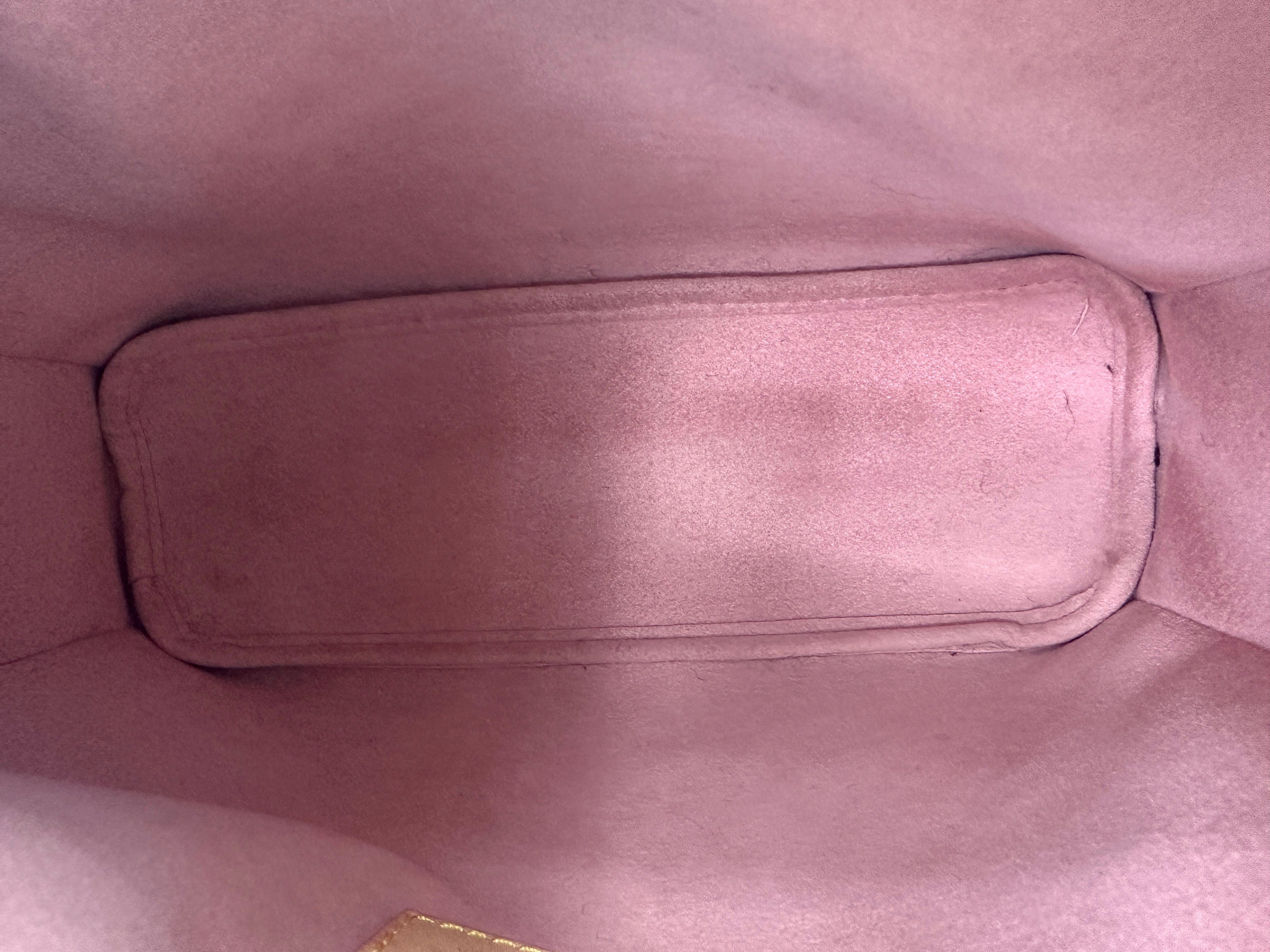 Louis Vuitton 23S Side Trunk Pink Monogram Denim Shoulder Bag IRIS087