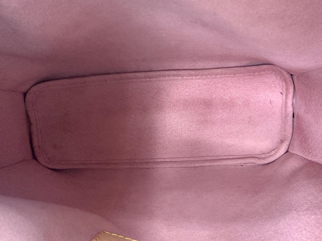 Louis Vuitton 23S Side Trunk Pink Monogram Denim Shoulder Bag IRIS087