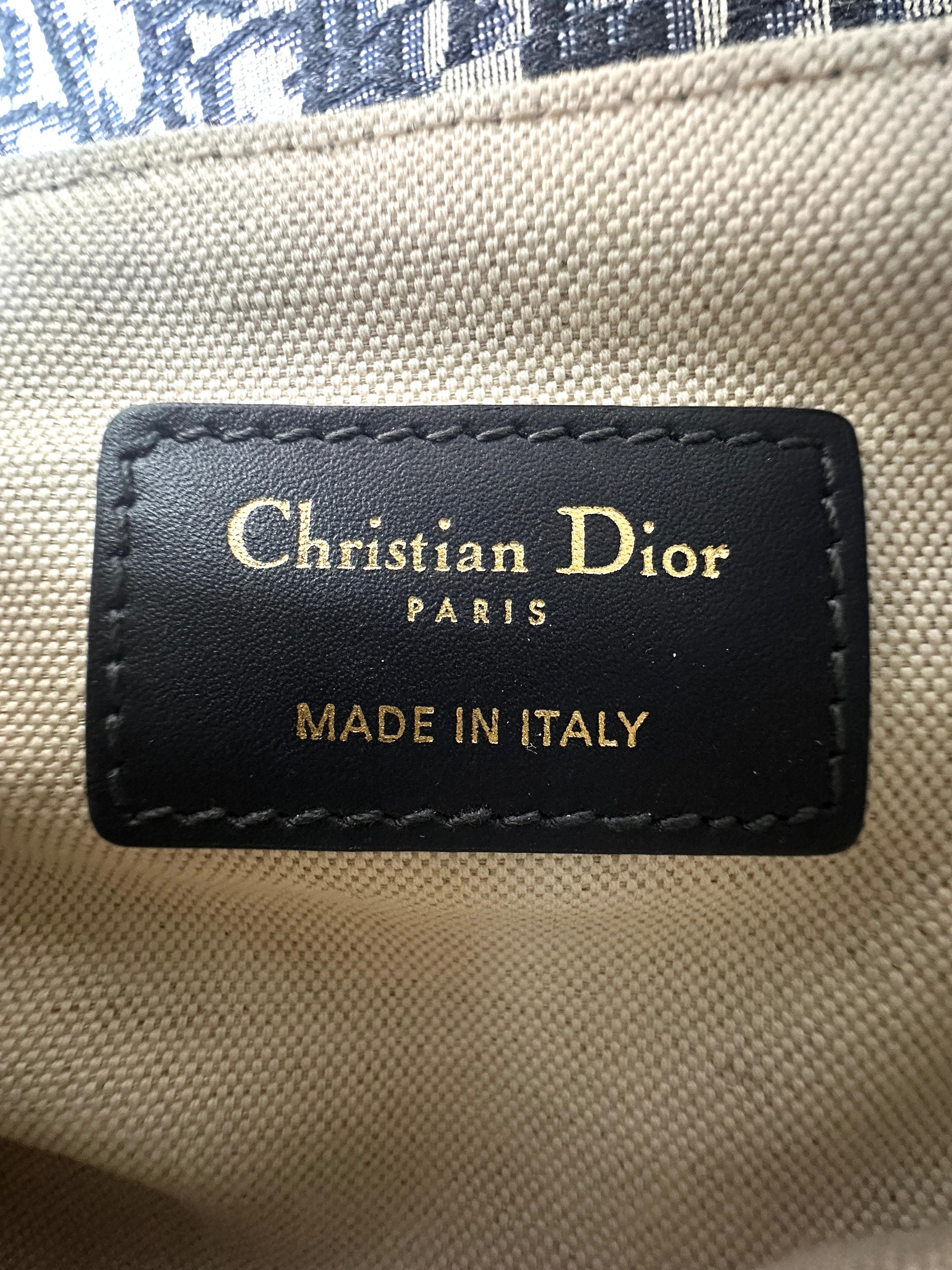 Christian Dior Oblique Black Jacquard Small Size Saddle Bag DR583