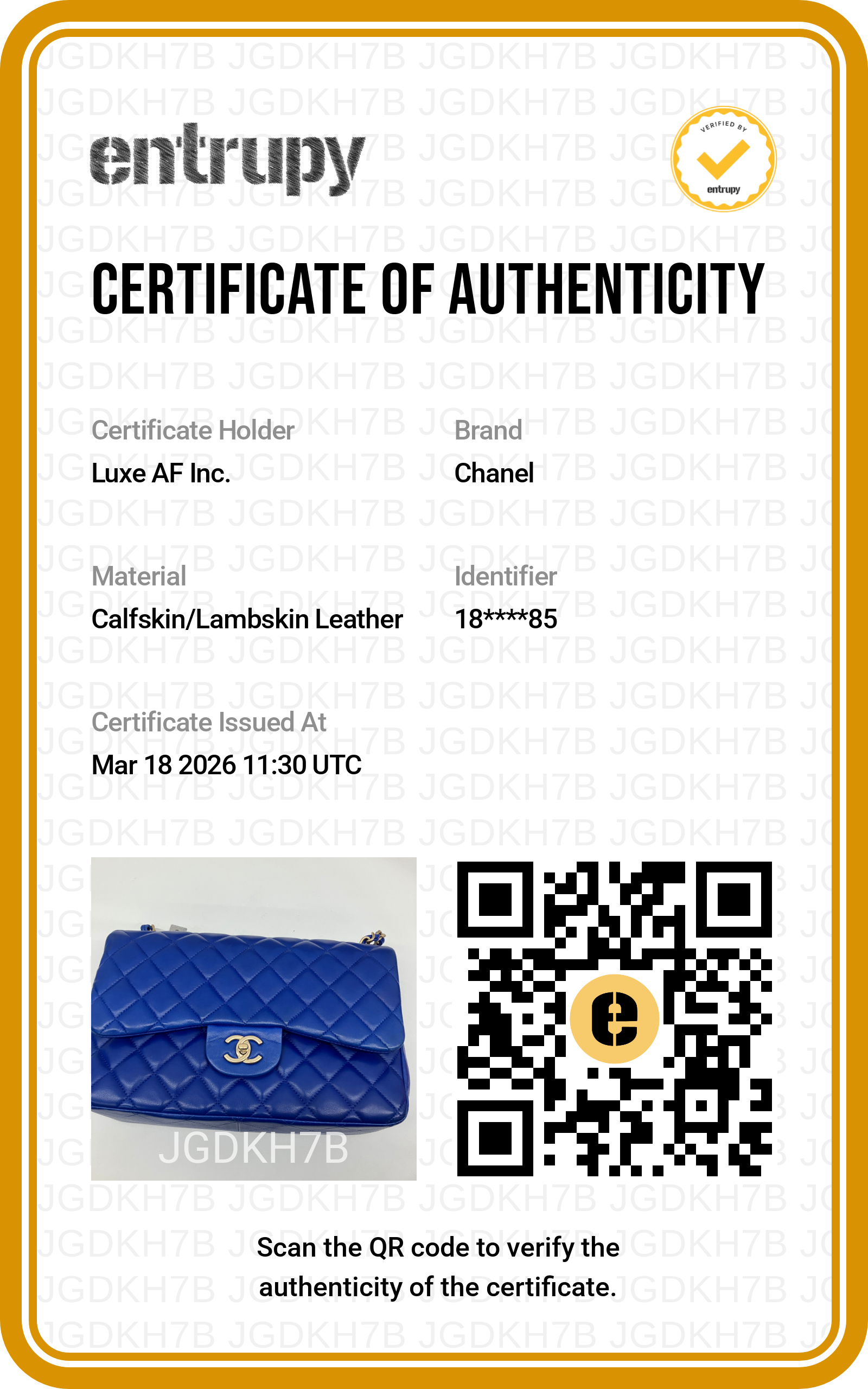Chanel Classic Flap Blue Quilted Leather Jumbo Shoulder Bag With Gold Buckle(18***85) CC1594
