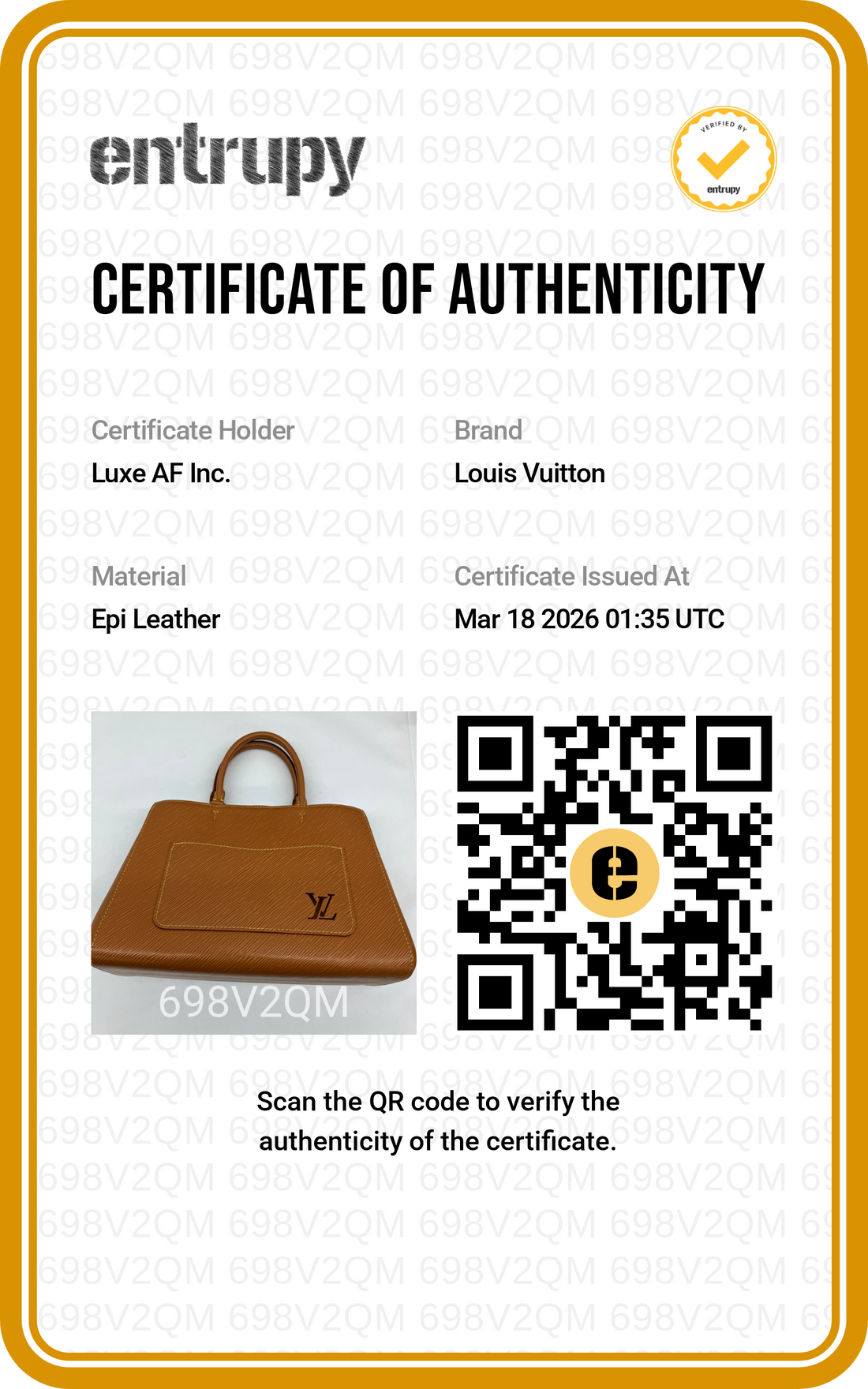 Louis Vuitton Marelle Caramel Epi Leather Shoulder Bag LV2210
