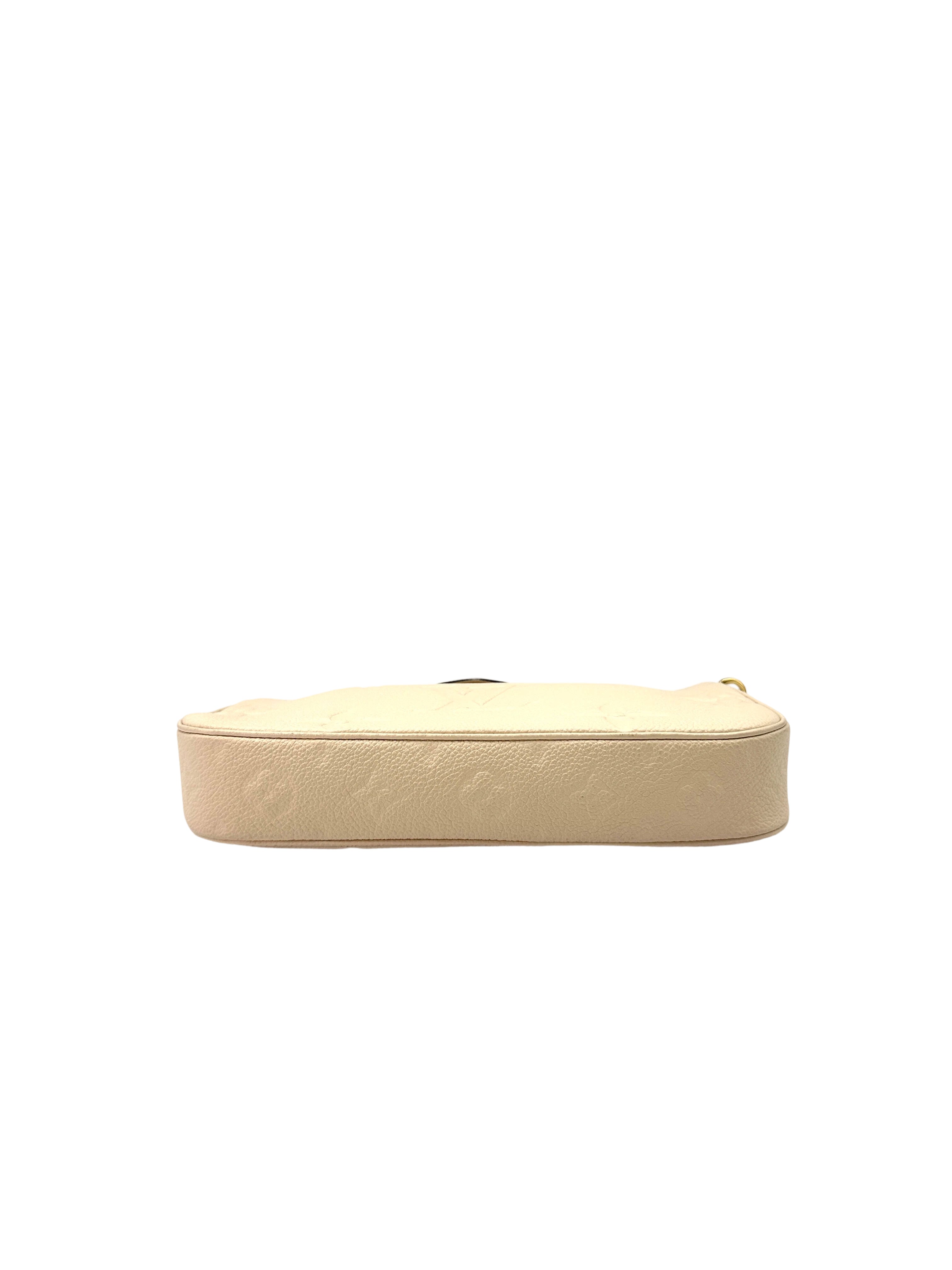 Louis Vuitton White Monogram Empreinte Leather Multi Pochette LV2228