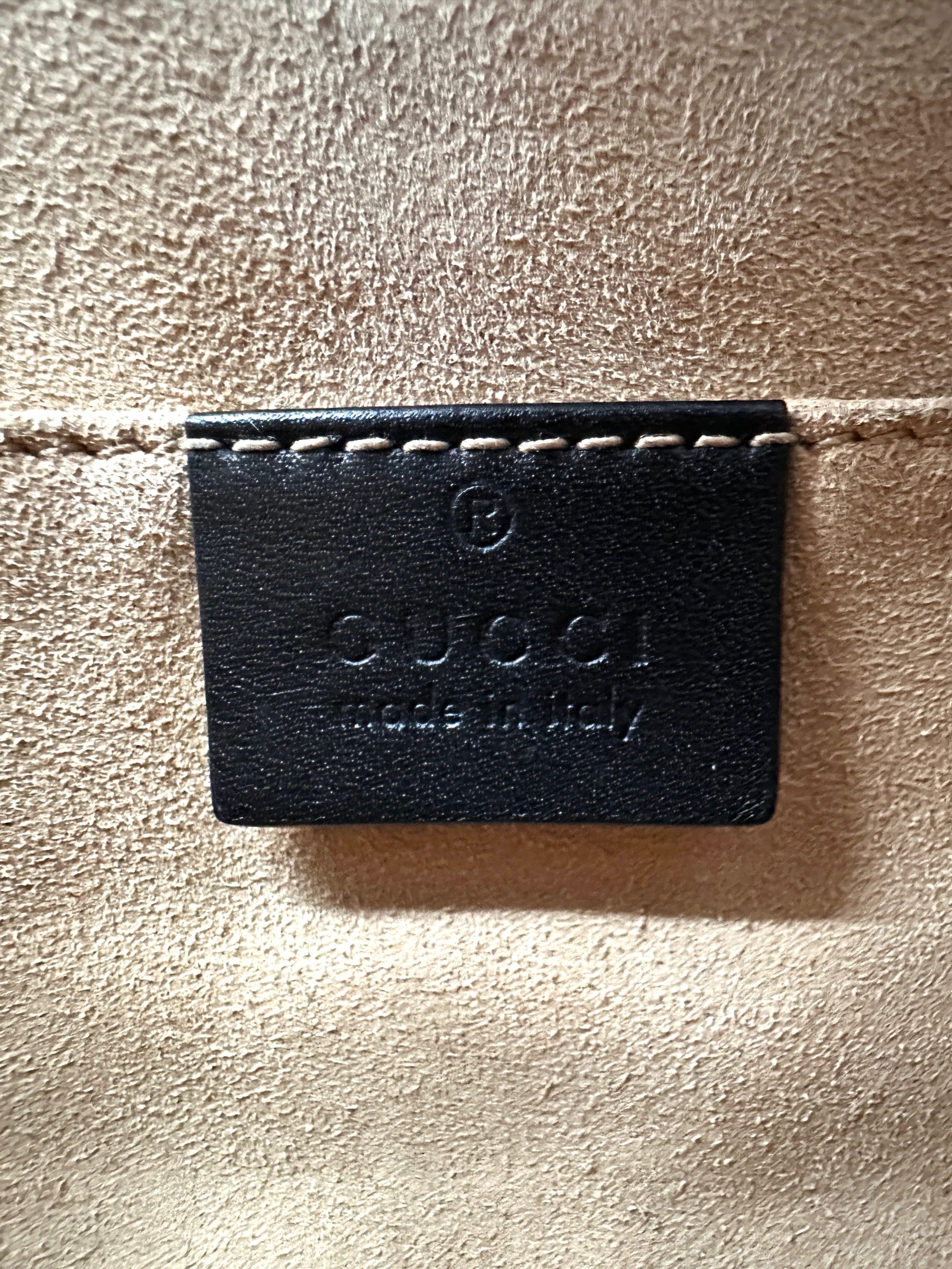 Gucci Padlock Black Guccissima Leather Chain Tote Bag GG772
