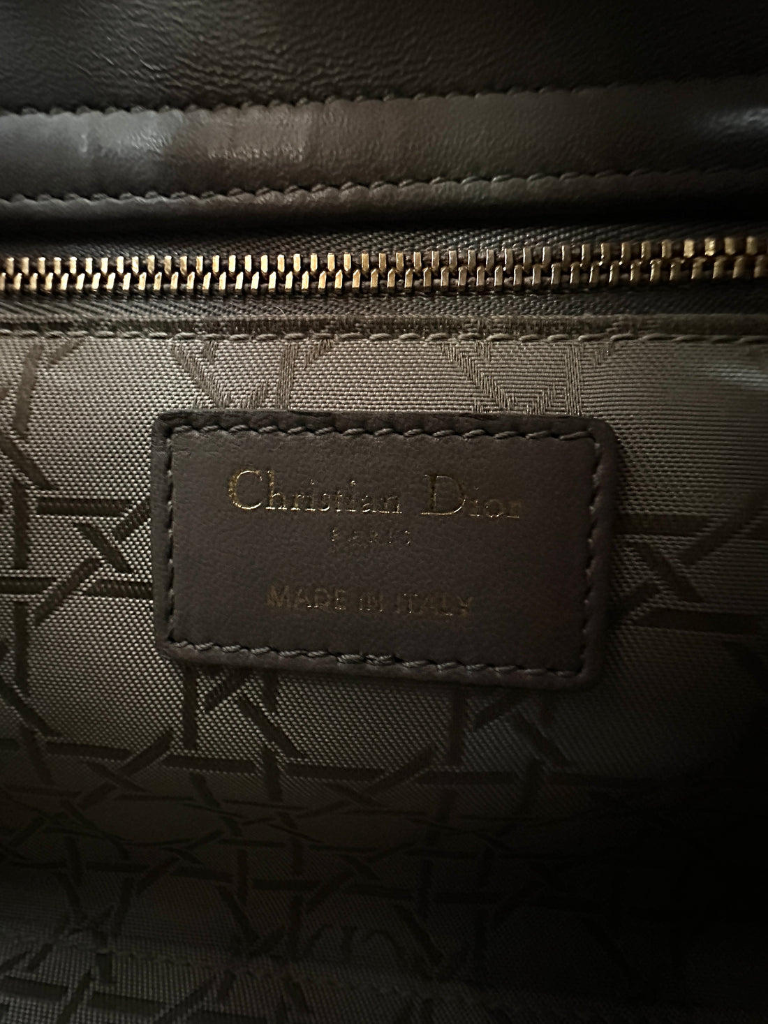 Christian Dior Lady Dior Grey Cannage Leather Handle Bag With Customizable Shoulder Strap DR581