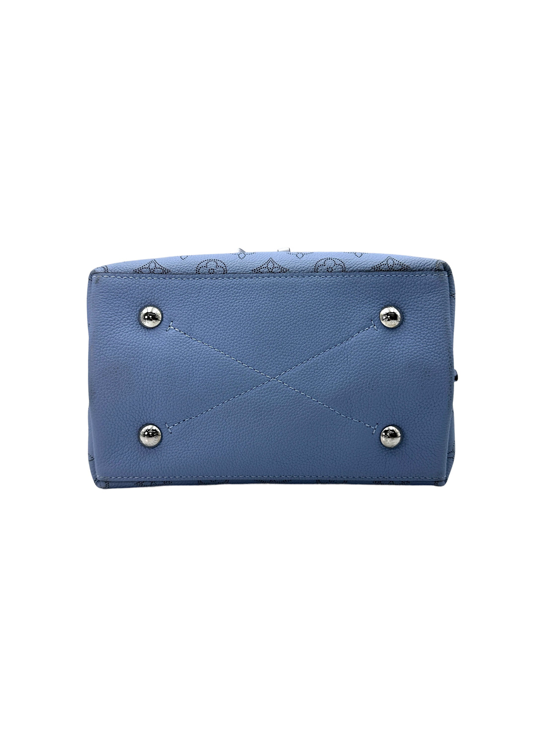 Louis Vuitton Mahina Muria Blue Ombre Perforated Calfskin Bucket Bag LV2234
