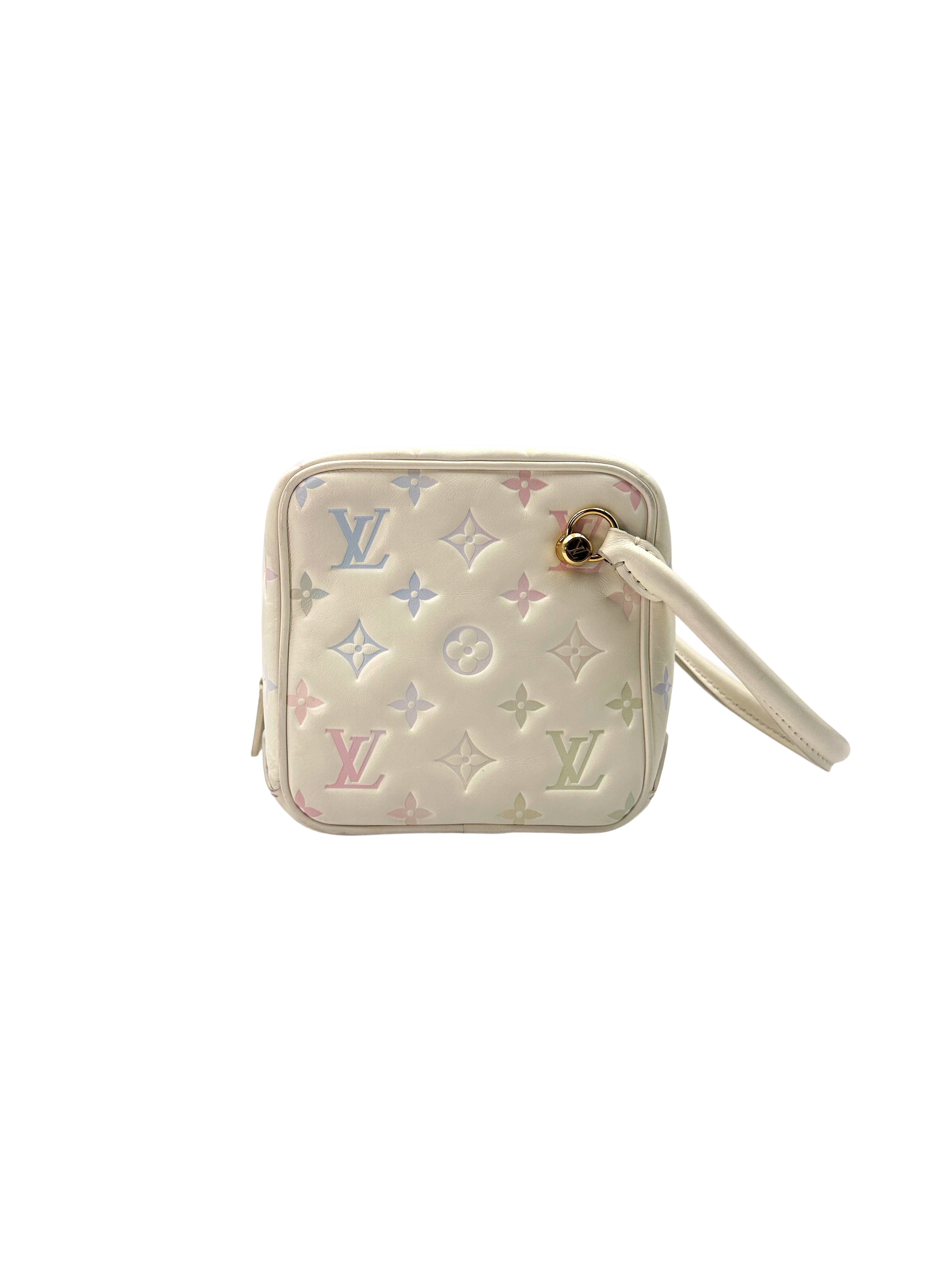 Louis Vuitton New Square Quartz Multicolor Monogram Embossed Leather Square Bag LV2237