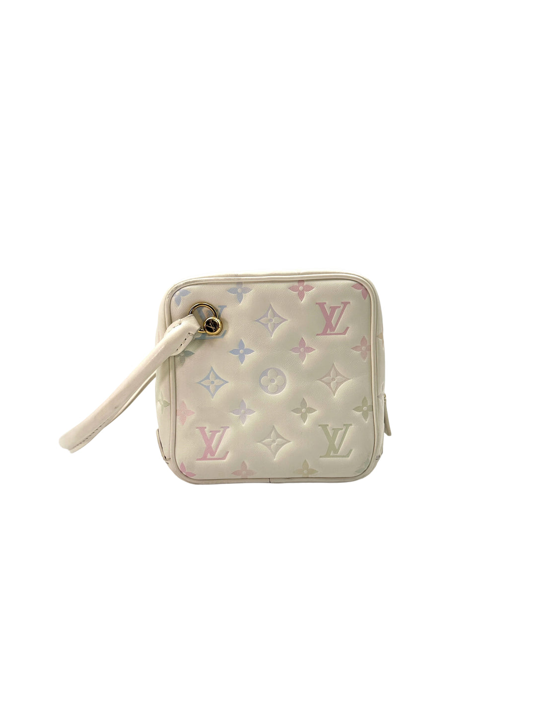 Louis Vuitton New Square Quartz Multicolor Monogram Embossed Leather Square Bag LV2237