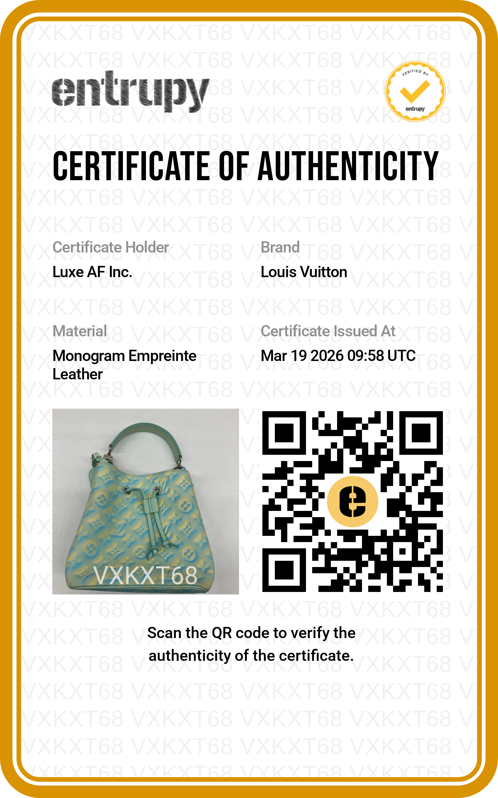 Louis Vuitton Summer Stardust NeoNeo Blue/Yellow Monogram Empreinte Leather Bucket Bag LV2244