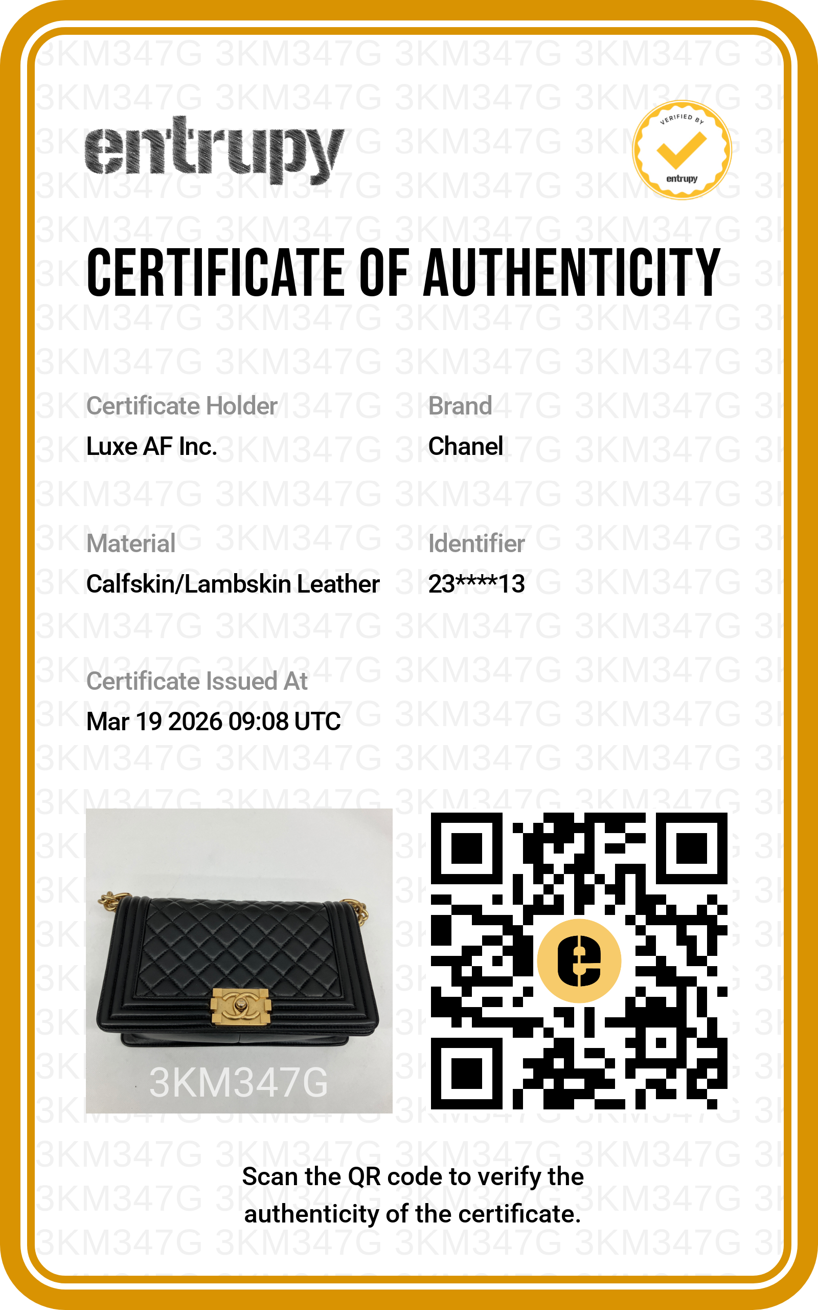 Chanel LeBoy Black Quilted Leather Flap Bag With Gold Buckle(23***13) LV2238