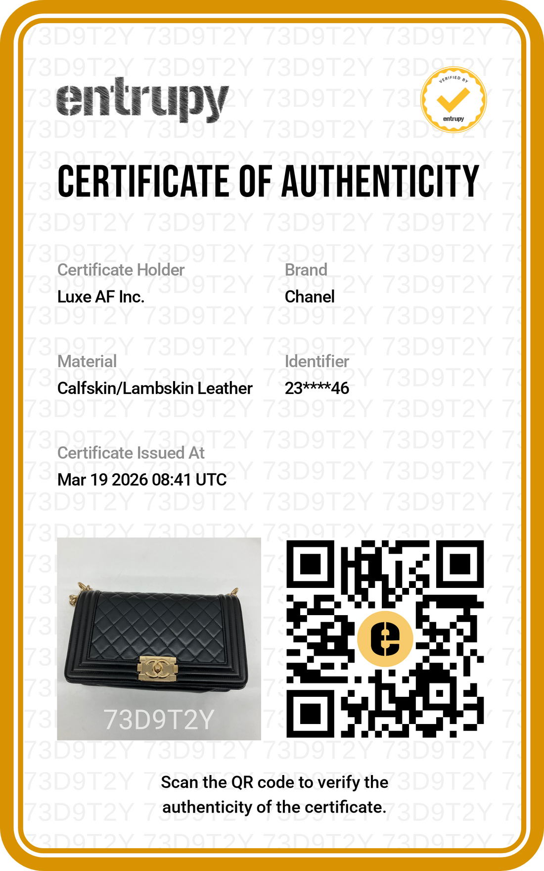 Chanel LeBoy Black Quilted Leather Flap Bag With Gold Buckle(23***46) CC1597