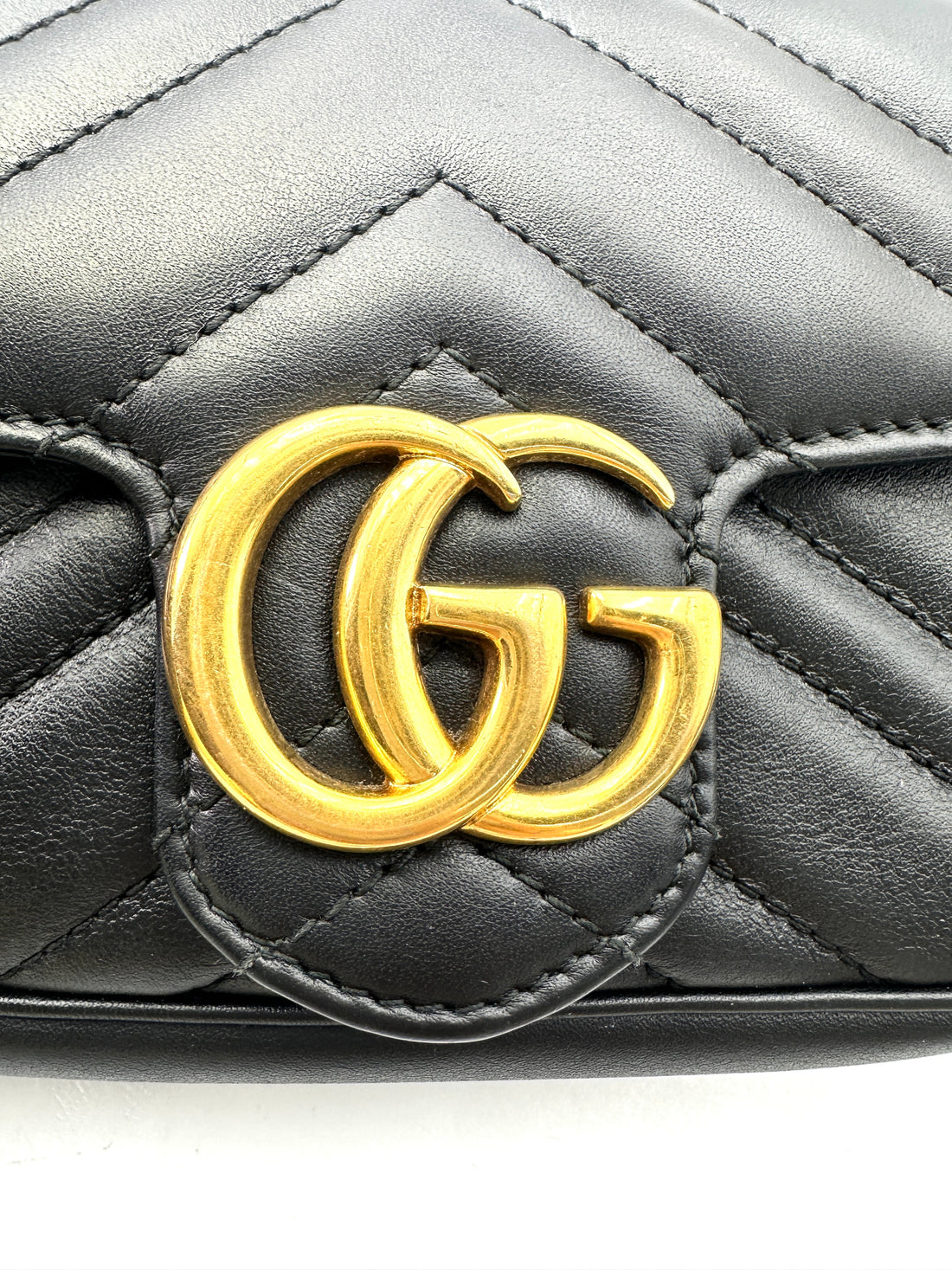 Gucci GG Marmont Black Matelasse Mini Shoulder Bag GG776
