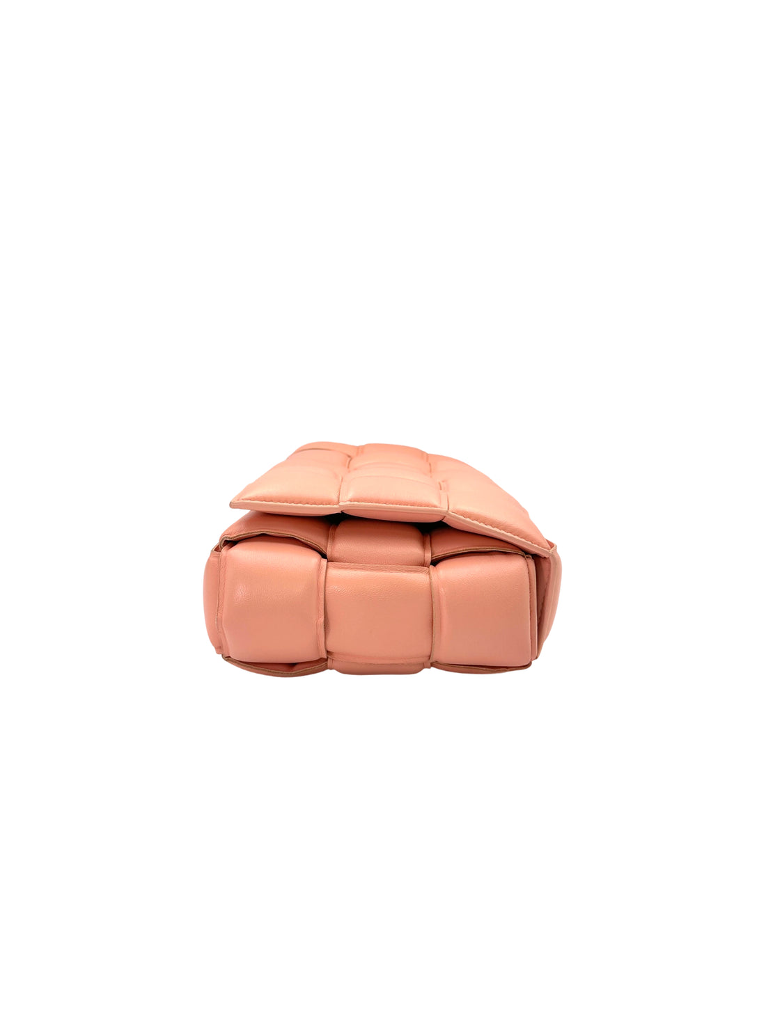 Bottega Veneta Padded Cassette Pink Leather Shoulder Bag BV112