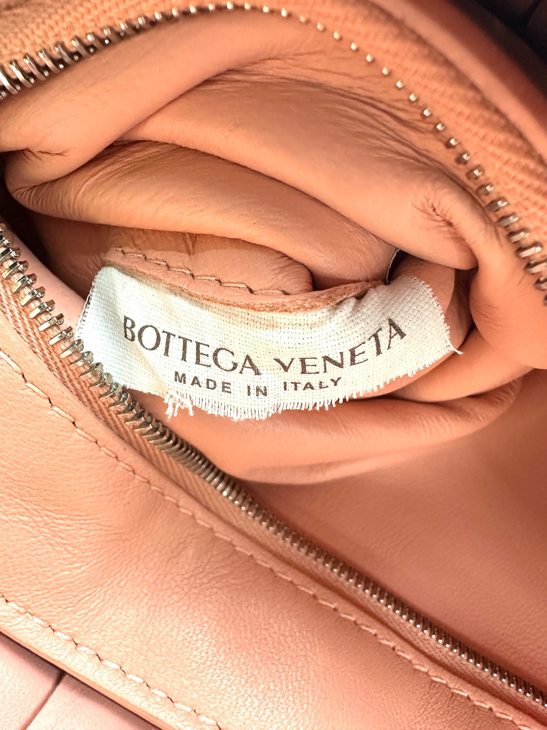 Bottega Veneta Padded Cassette Pink Leather Shoulder Bag BV112