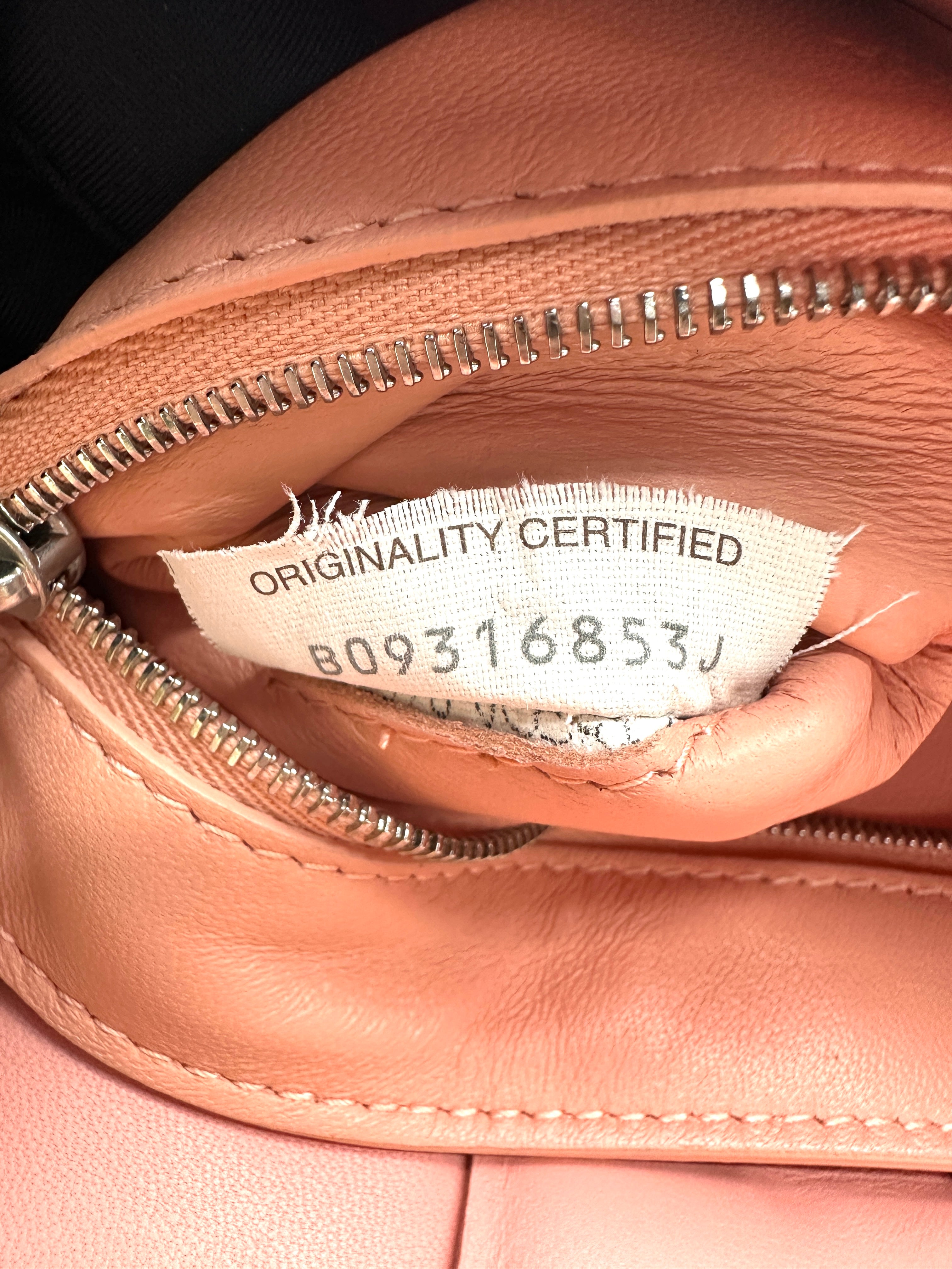 Bottega Veneta Padded Cassette Pink Leather Shoulder Bag BV112