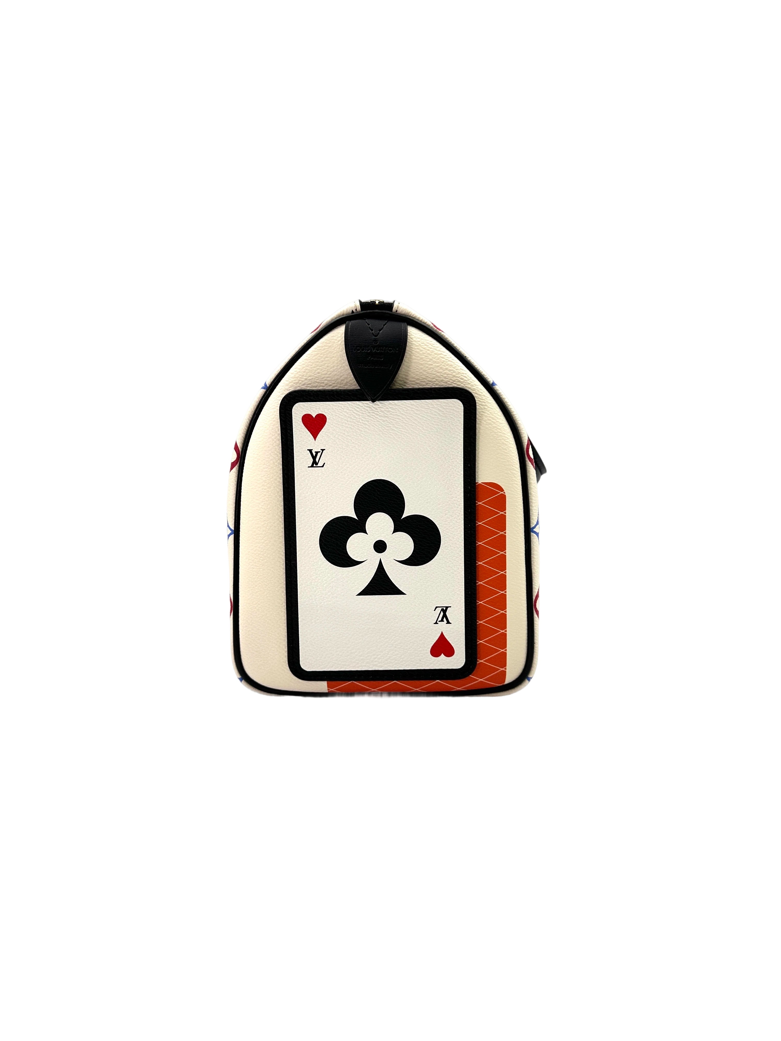 Louis Vuitton Game On Speedy25 White Multicolor Monogram Handle Bag LV2240