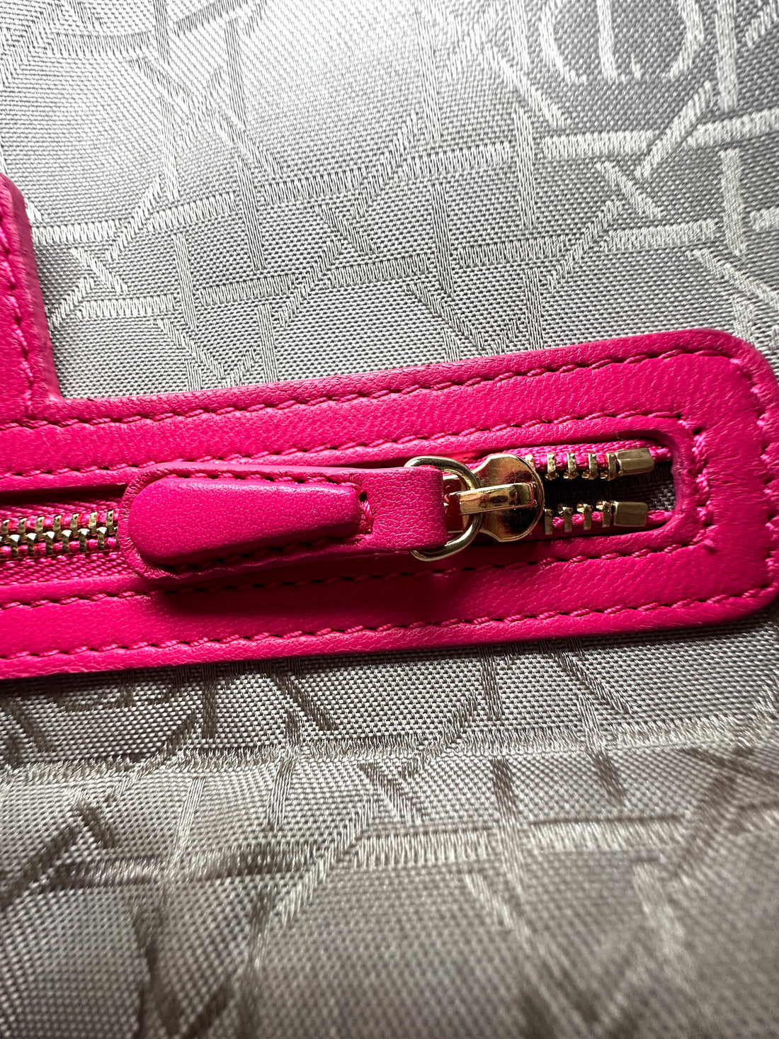 Christian Dior Lady Dior Pink Cannage Lambskin Handle Bag With Gold Charms DR584