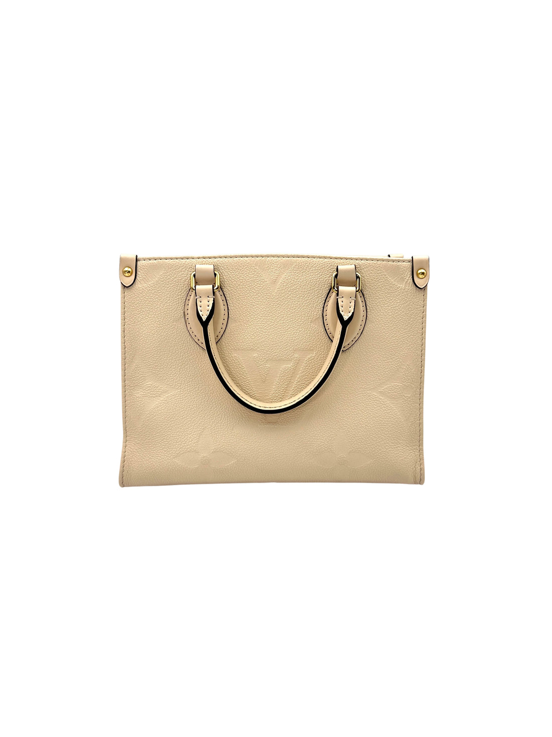 Louis Vuitton OnTheGo PM White Monogram Empreinte Leather Handle Bag LV2243