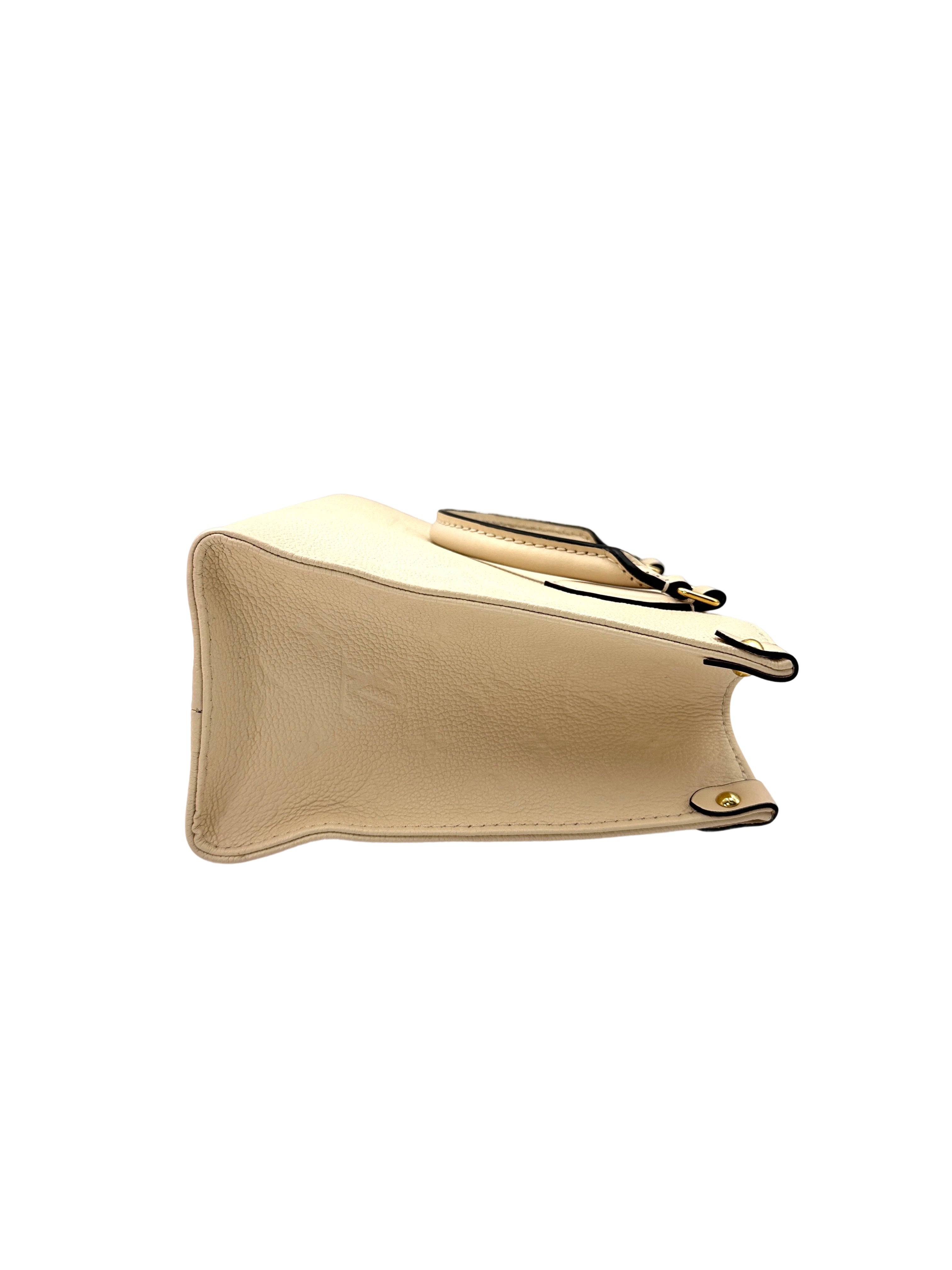 Louis Vuitton OnTheGo PM White Monogram Empreinte Leather Handle Bag LV2243