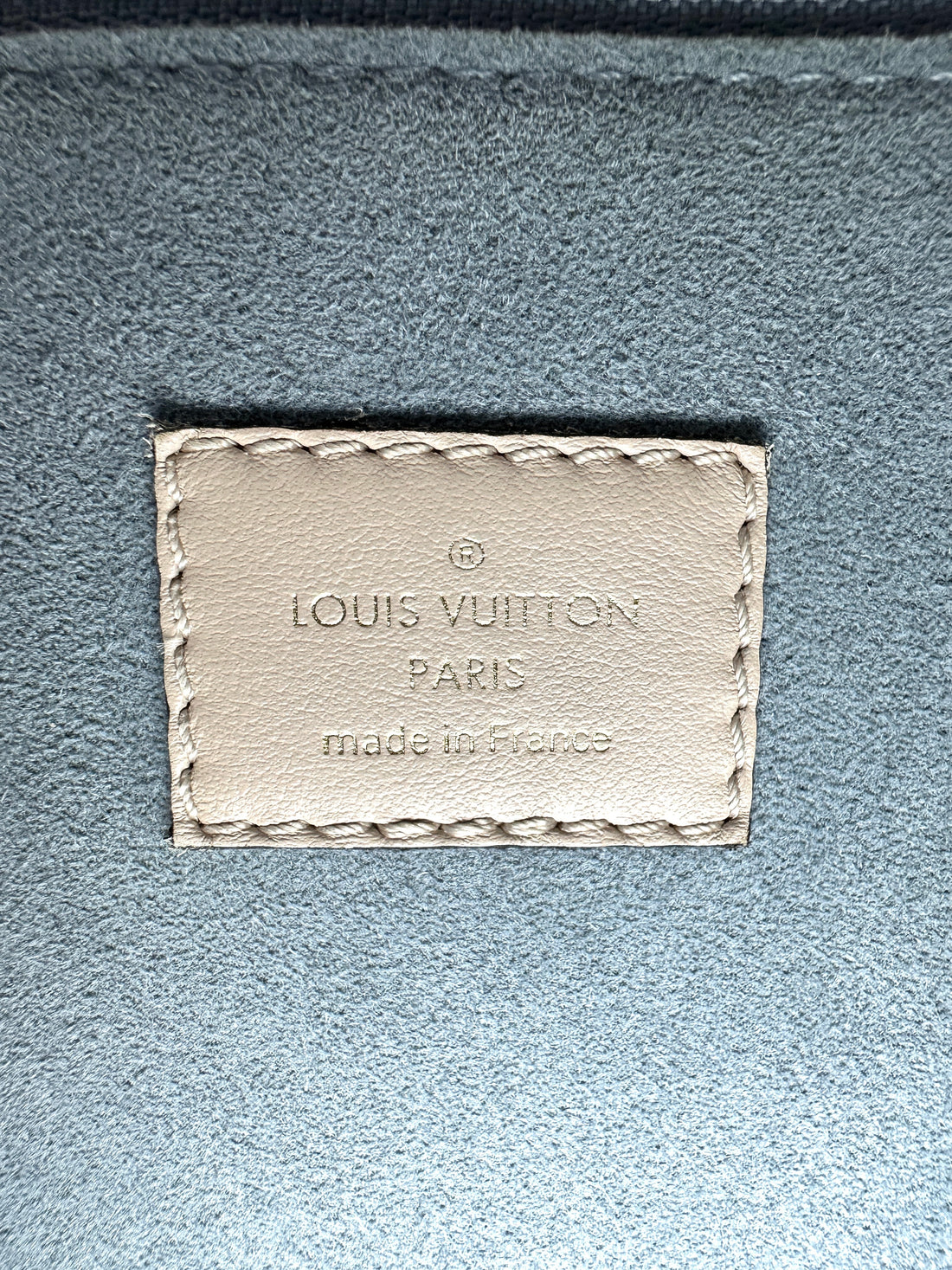 Louis Vuitton On My Side MM Beige Leather & Monogram Canvas Handle Bag LV2245