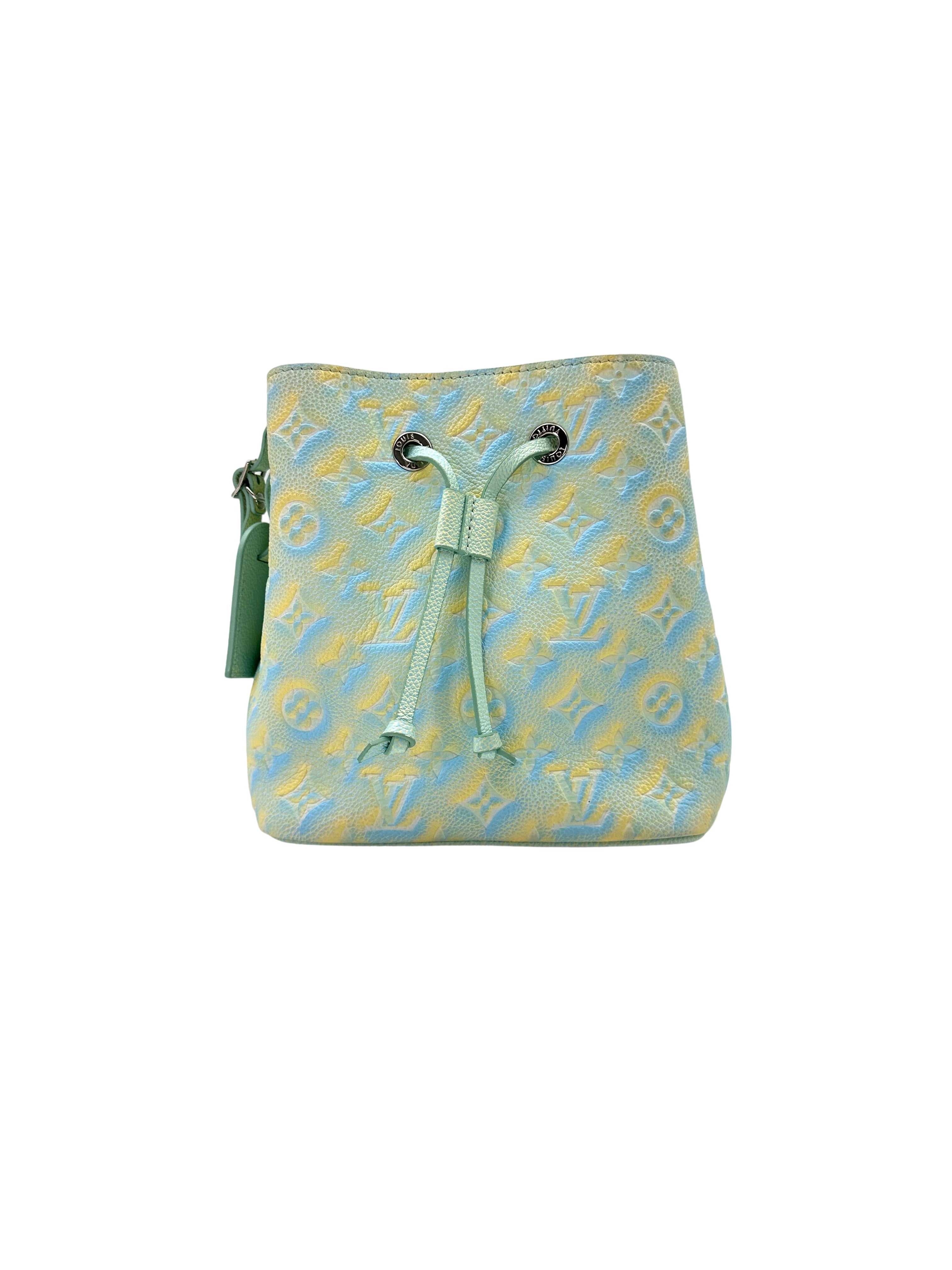 Louis Vuitton Summer Stardust NeoNeo Blue/Yellow Monogram Empreinte Leather Bucket Bag LV2244