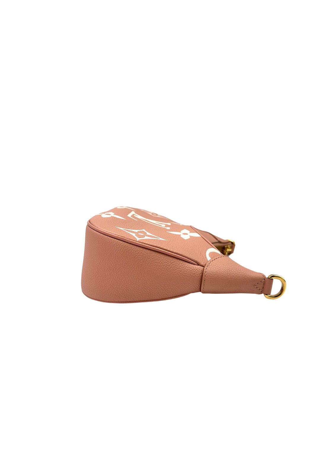 Louis Vuitton Bagatelle Pink/White Bicolor Monogram Empreinte Giant Leather Shoulder Bag LV2247