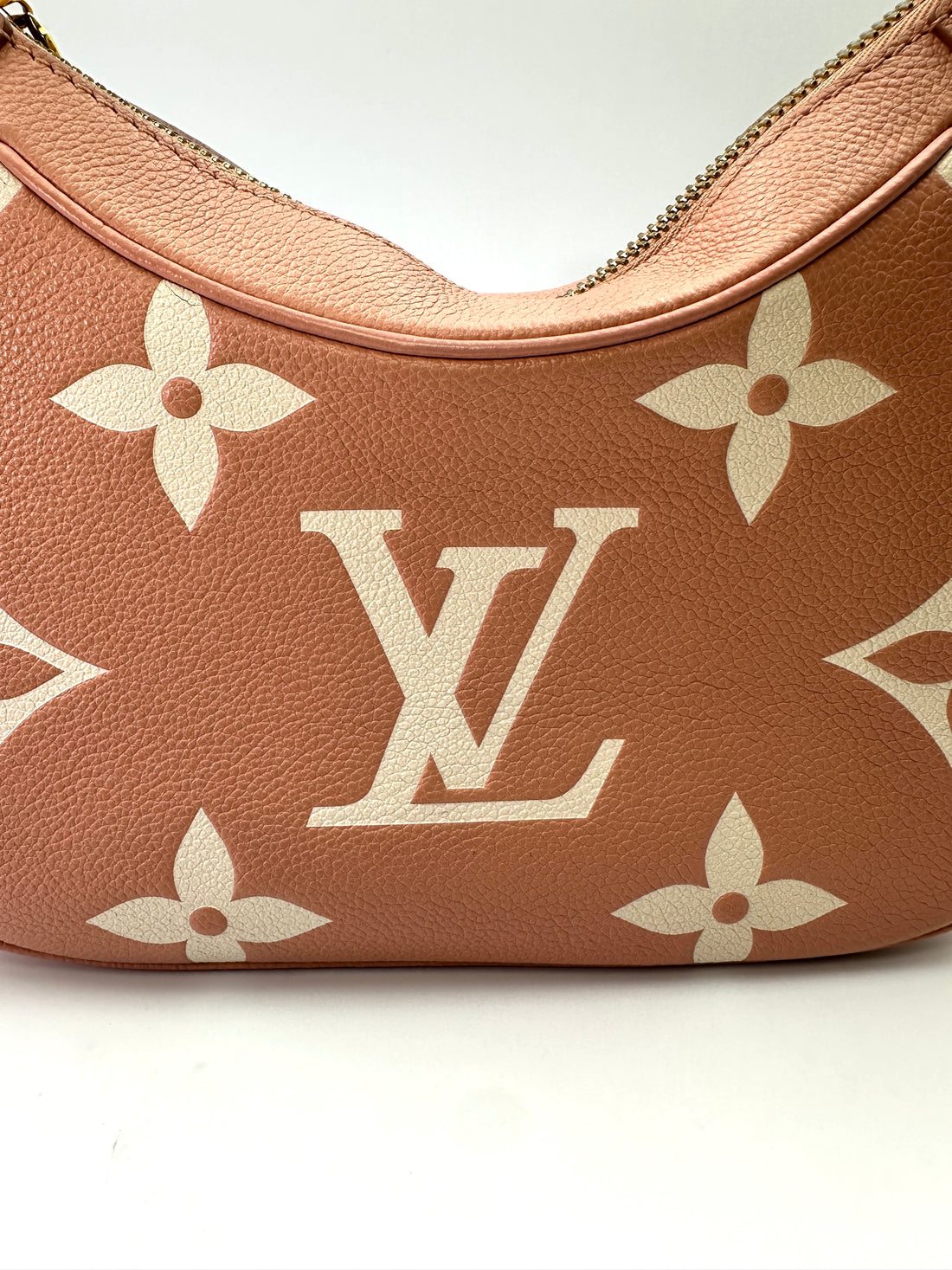 Louis Vuitton Bagatelle Pink/White Bicolor Monogram Empreinte Giant Leather Shoulder Bag LV2247