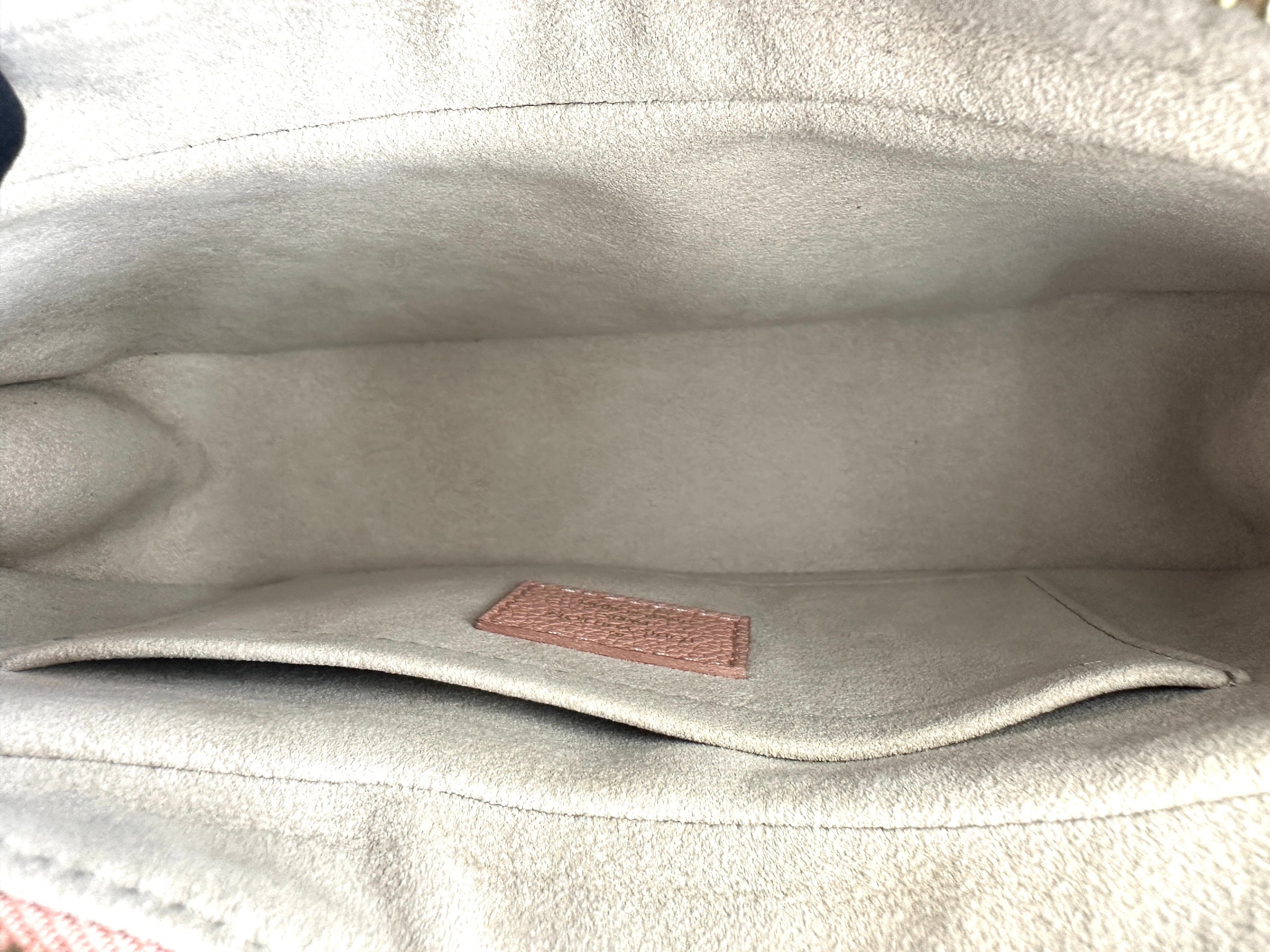 Louis Vuitton Bagatelle Pink/White Bicolor Monogram Empreinte Giant Leather Shoulder Bag LV2247