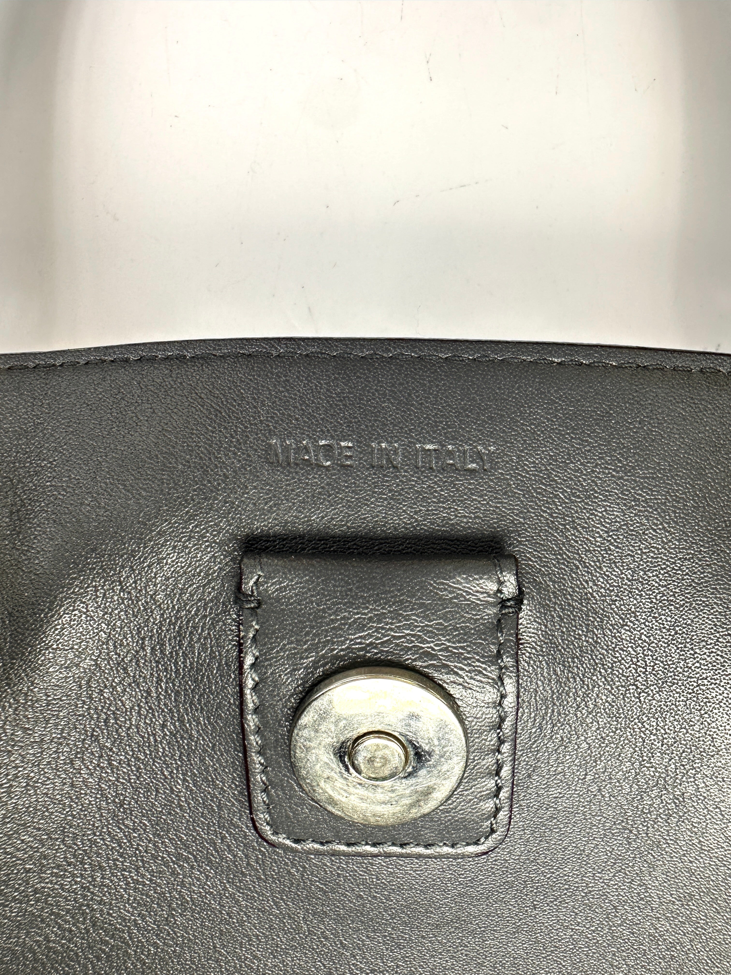 Christian Dior Diorissimo Drak Red Leather Black Handle Medium Size Bag DR591