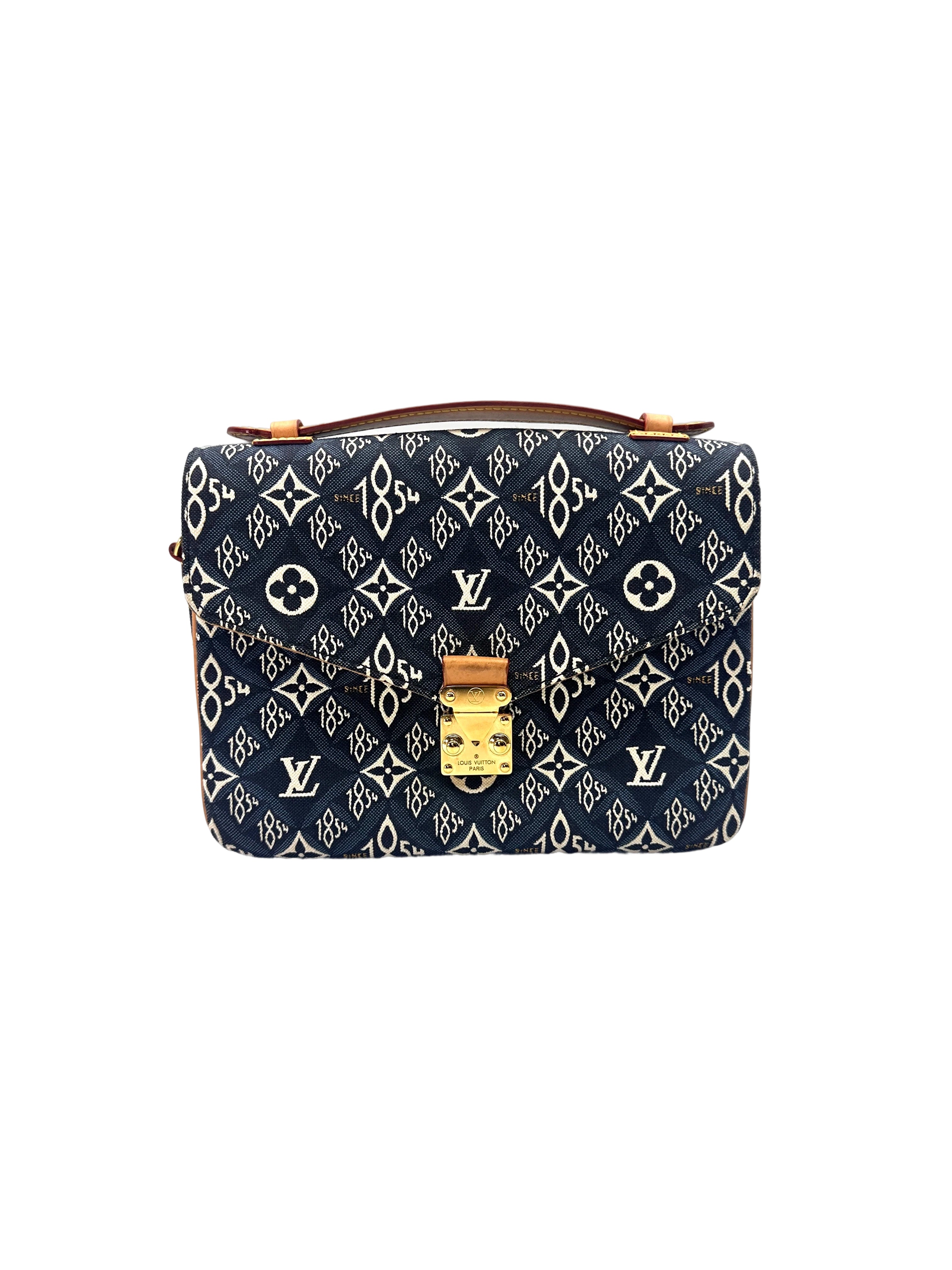 Louis Vuitton Since 1854 Blue Monogram Jacquard Pochette Metis MM LV2251