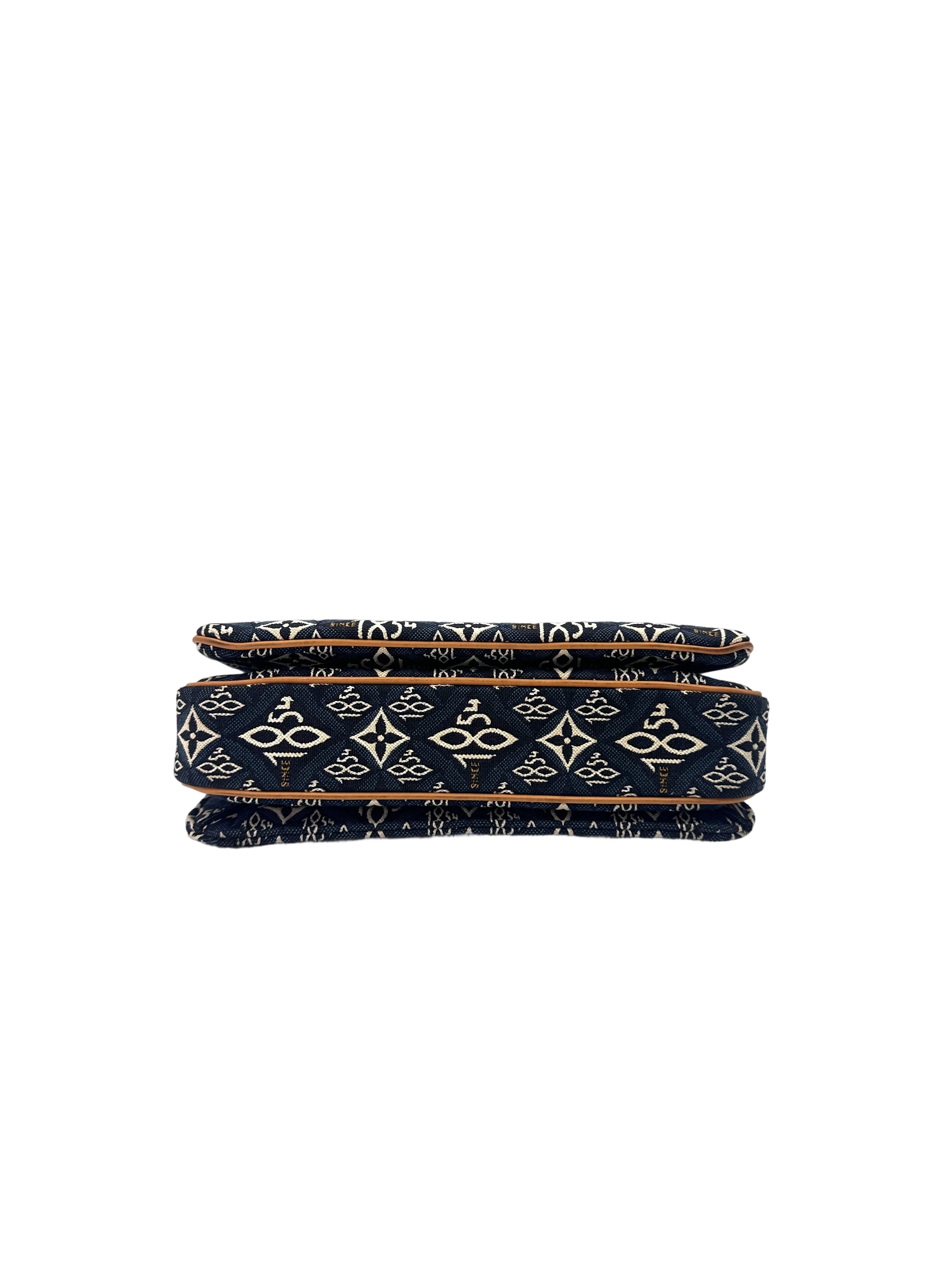 Louis Vuitton Since 1854 Blue Monogram Jacquard Pochette Metis MM LV2251