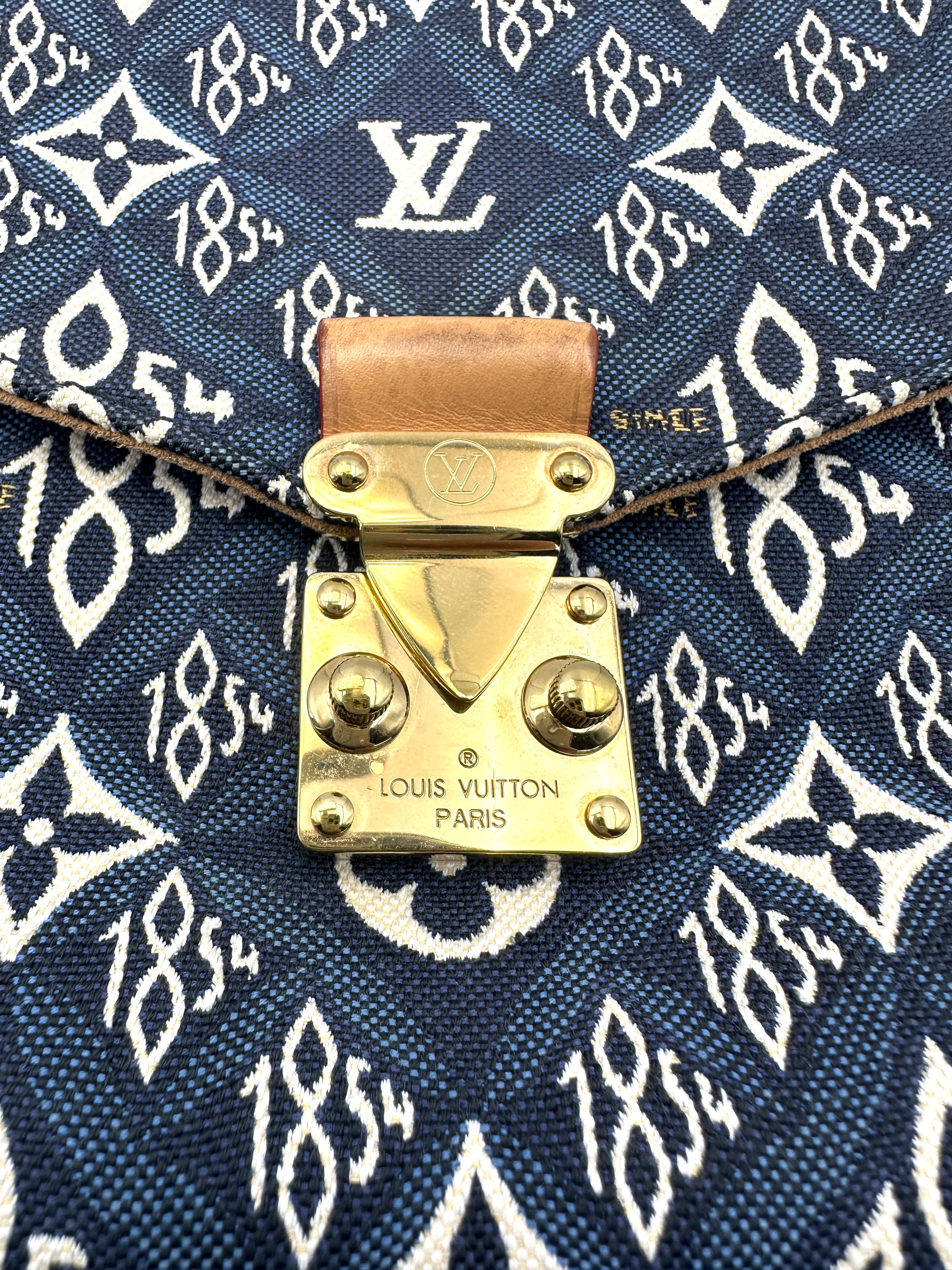 Louis Vuitton Since 1854 Blue Monogram Jacquard Pochette Metis MM LV2251