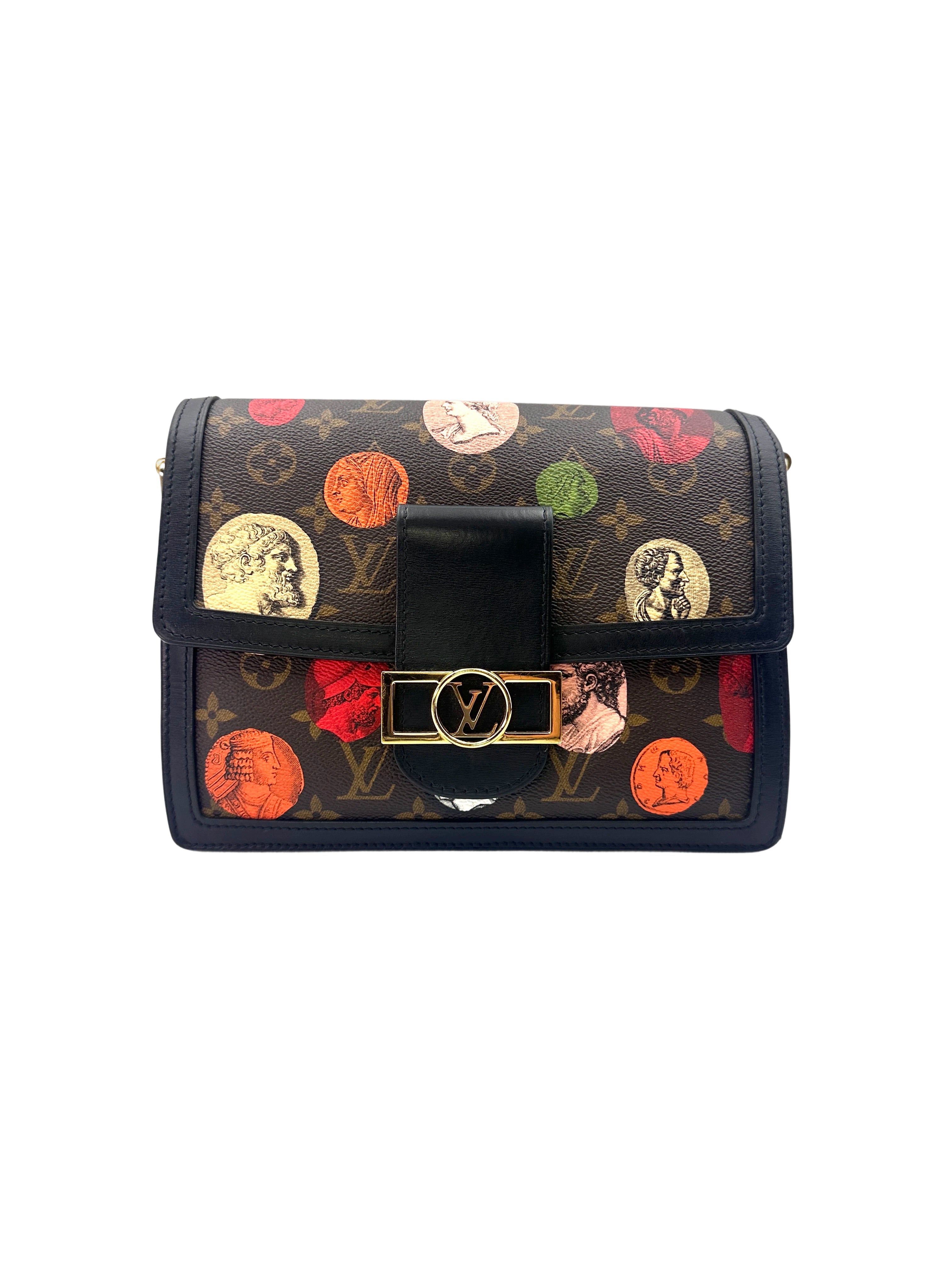 Louis Vuitton x Fornasetti  Limited Edition Dauphine MM Monogram Cameo Shoulder Bag LV2252