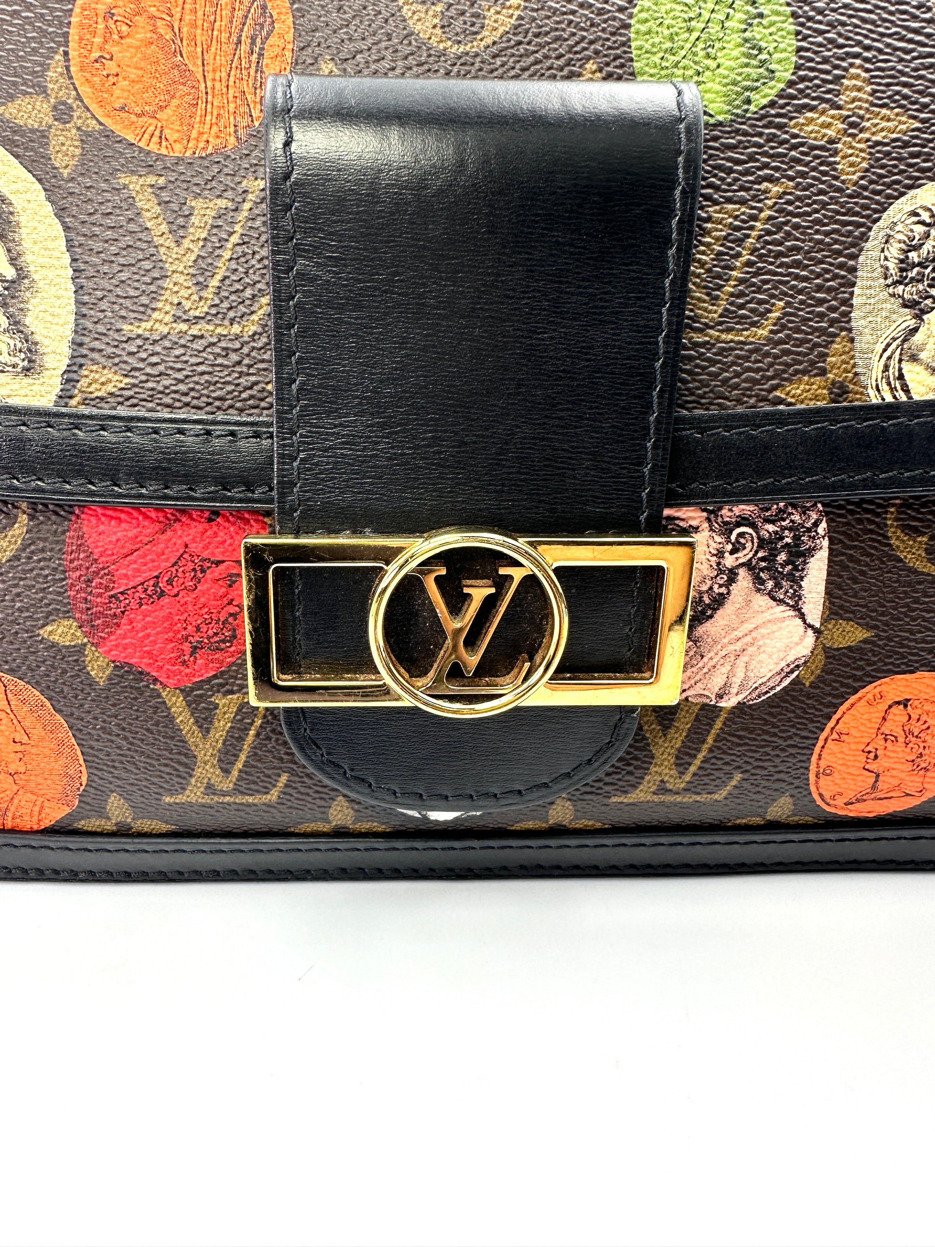 Louis Vuitton x Fornasetti  Limited Edition Dauphine MM Monogram Cameo Shoulder Bag LV2252